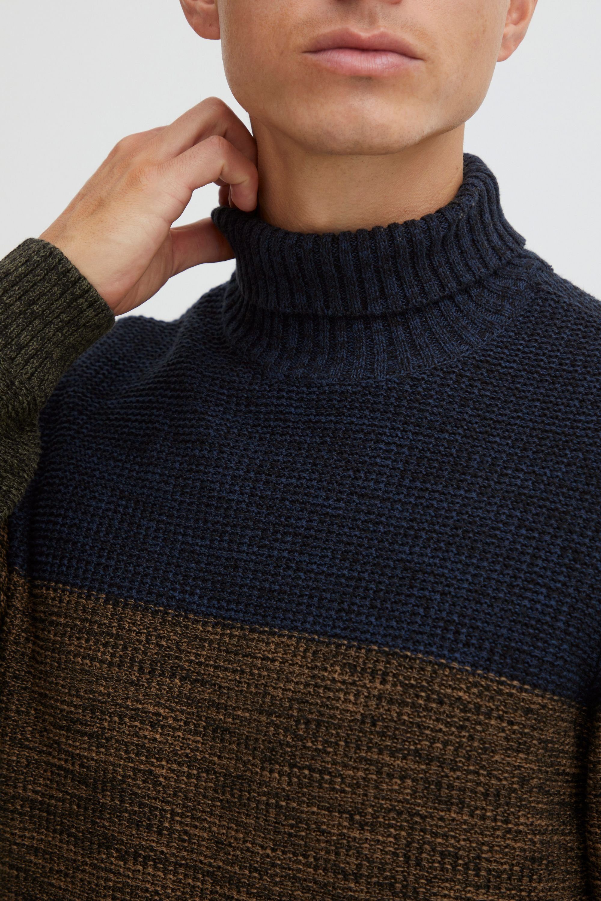 Blend Rollkragenpullover BHPullover Grobstrick Pullover mit Rollkragen