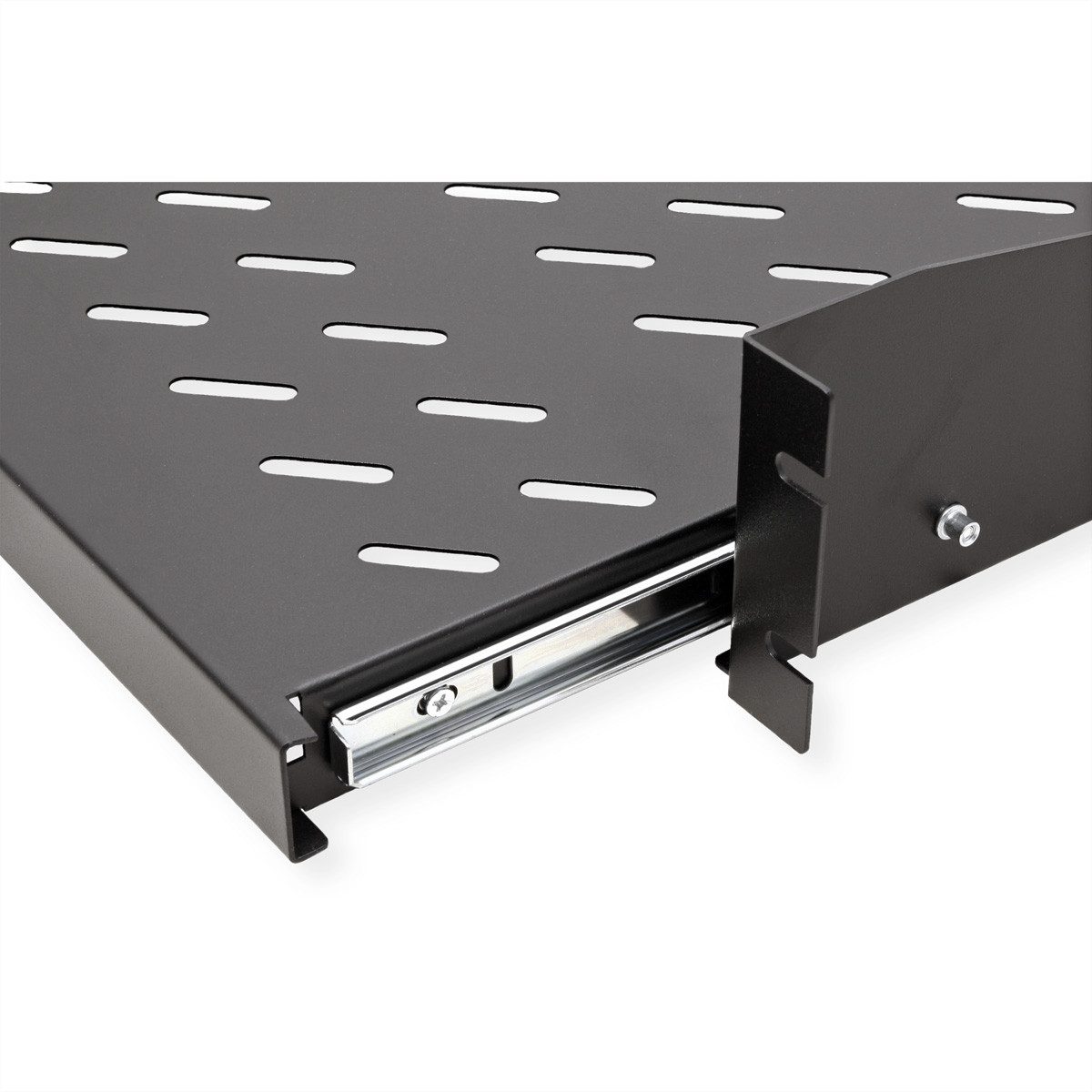 VALUE Netzwerkschrank 19-Zoll-Fachboden ausziehbar, 2 HE, 404 x 350 mm, 30 kg Traglast
