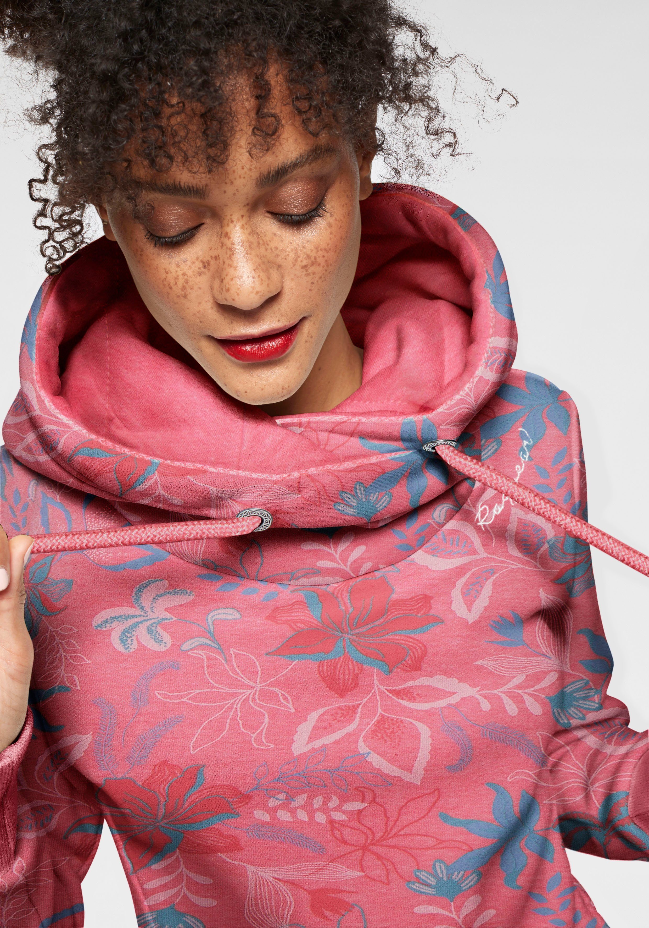 Ragwear Kapuzensweatshirt GRIPY FLOWERS O Hoodie mit floralem All Over-Druc günstig online kaufen