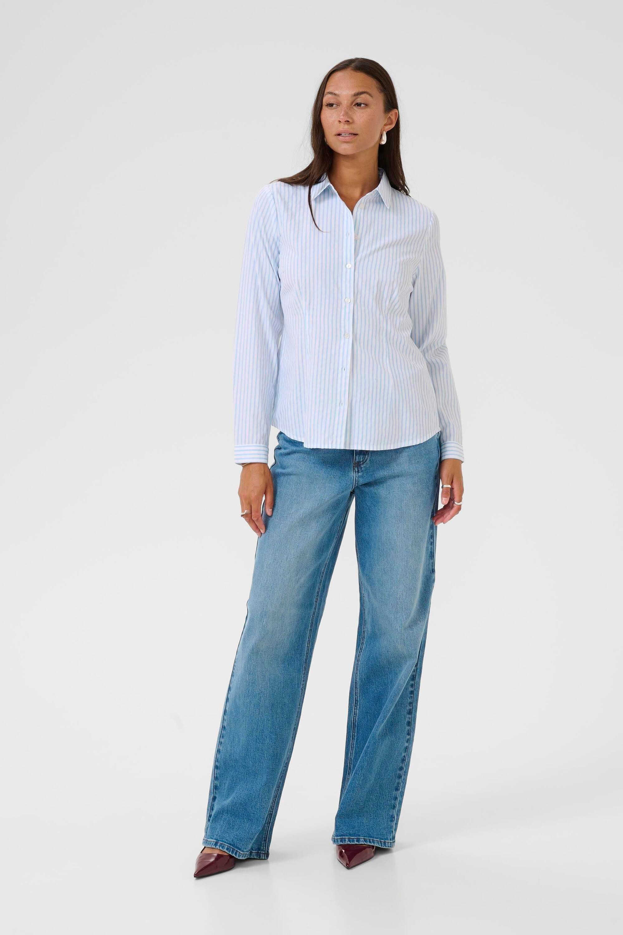 KAFFE Langarmhemd Langarm - Hemd KAgiulia günstig online kaufen