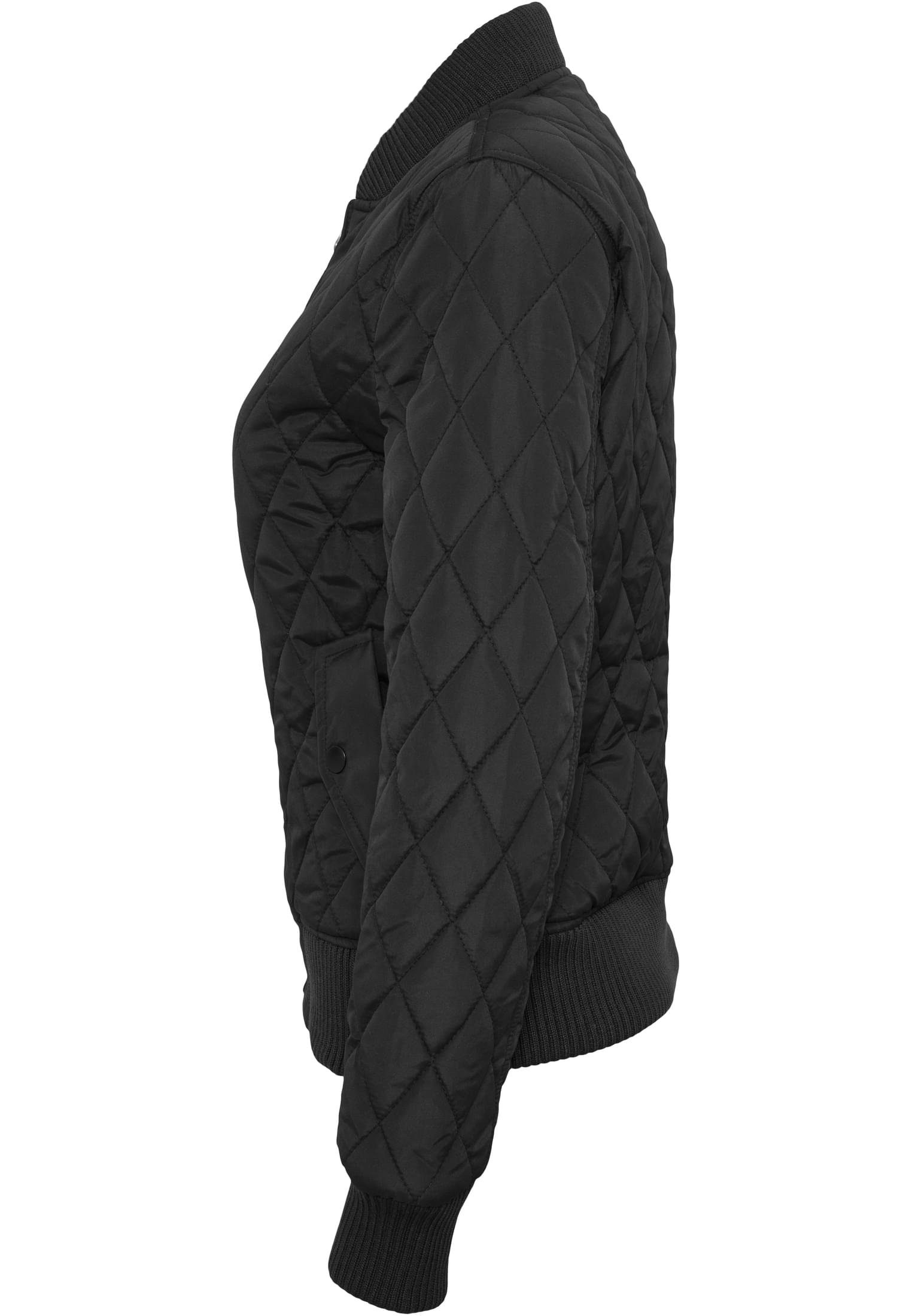 Damen URBAN Jacket Diamond black Ladies CLASSICS Quilt Nylon (1-St) Outdoorjacke