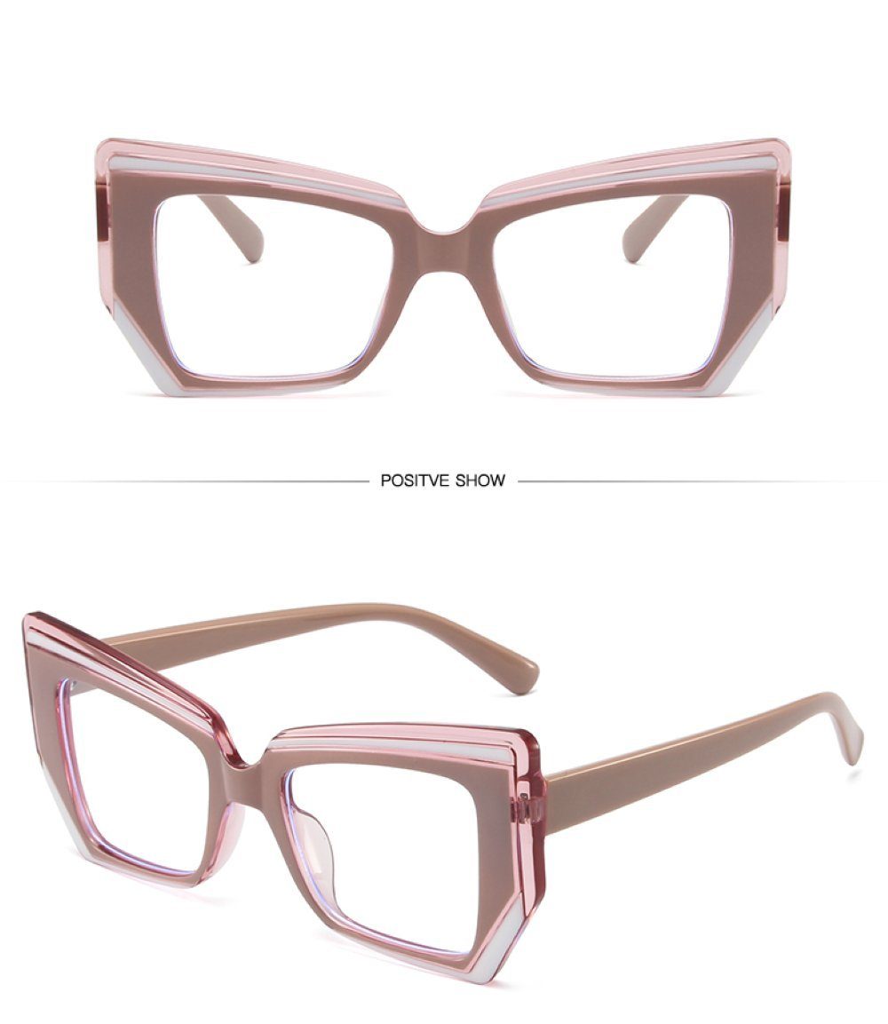 PACIEA Brille Damen Damen Herren Mehrfarbig Blaulichtfilter Oversized Anti-Müdigkeit
