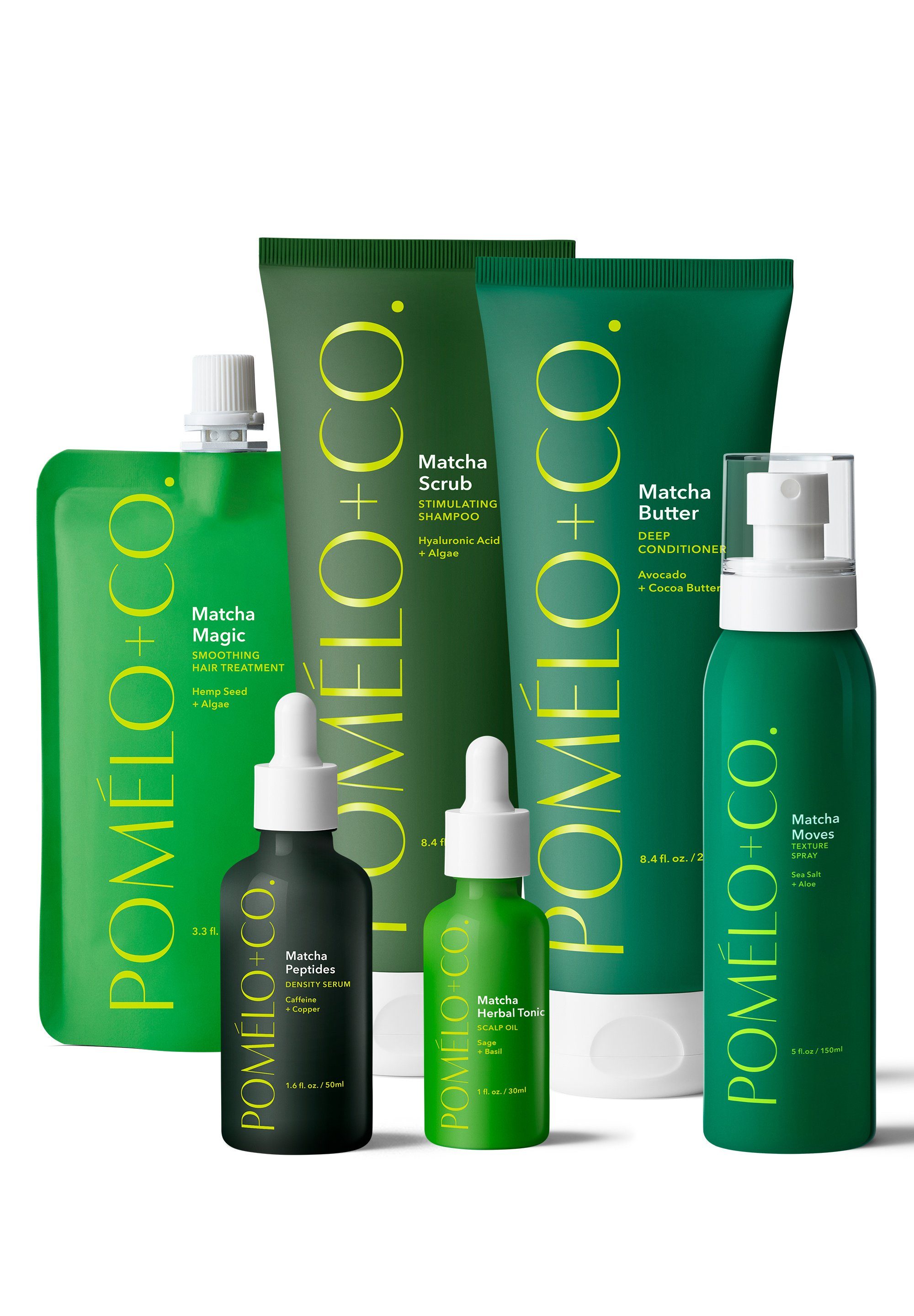 POMELO+CO. Haarshampoo Matcha Everything Set