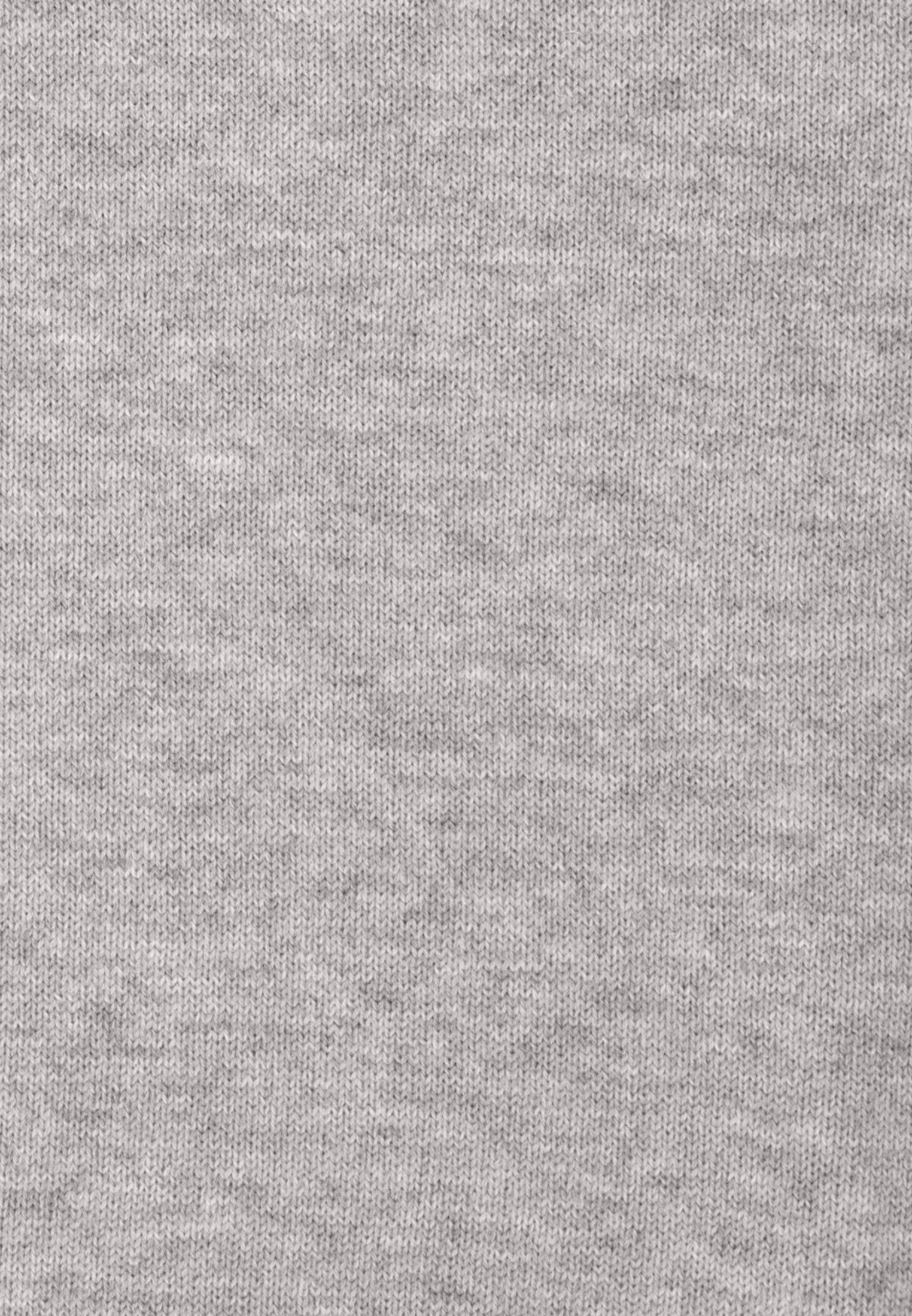 Kragen Regular Kurzarm seidensticker Poloshirt Grau Uni