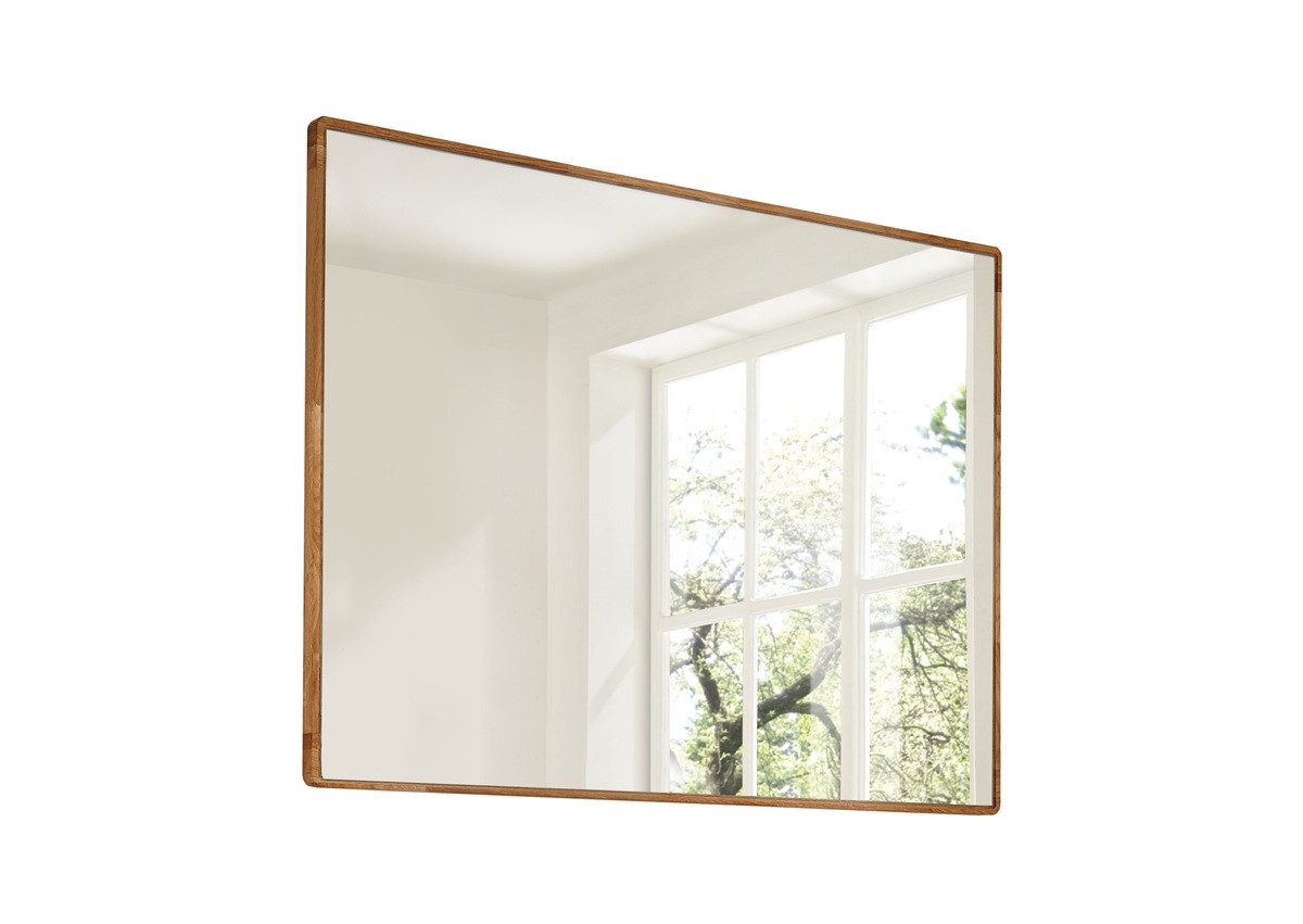 Main Möbel Garderobenspiegel 100x80cm "Kent" Wildeiche massiv