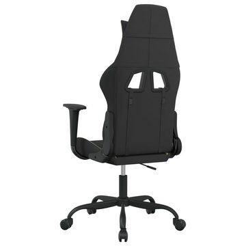 vidaXL Gaming-Stuhl Gaming-Stuhl mit Massagefunktion Schwarz und Hellgrün Stoff (1 St)