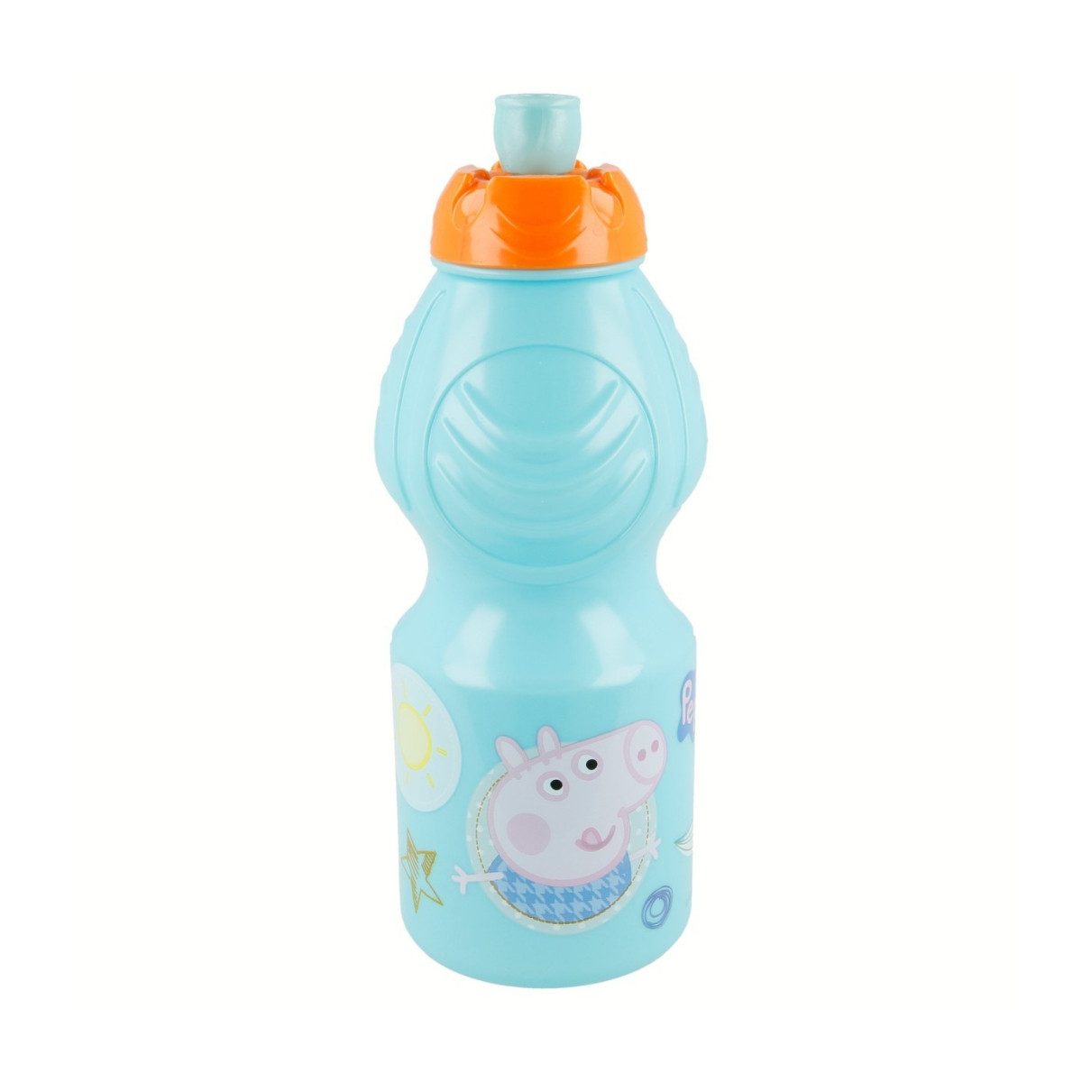 Peppa Pig Trinkflasche Kindertrinkflasche 400 ml mit Tropfschutz Deckel