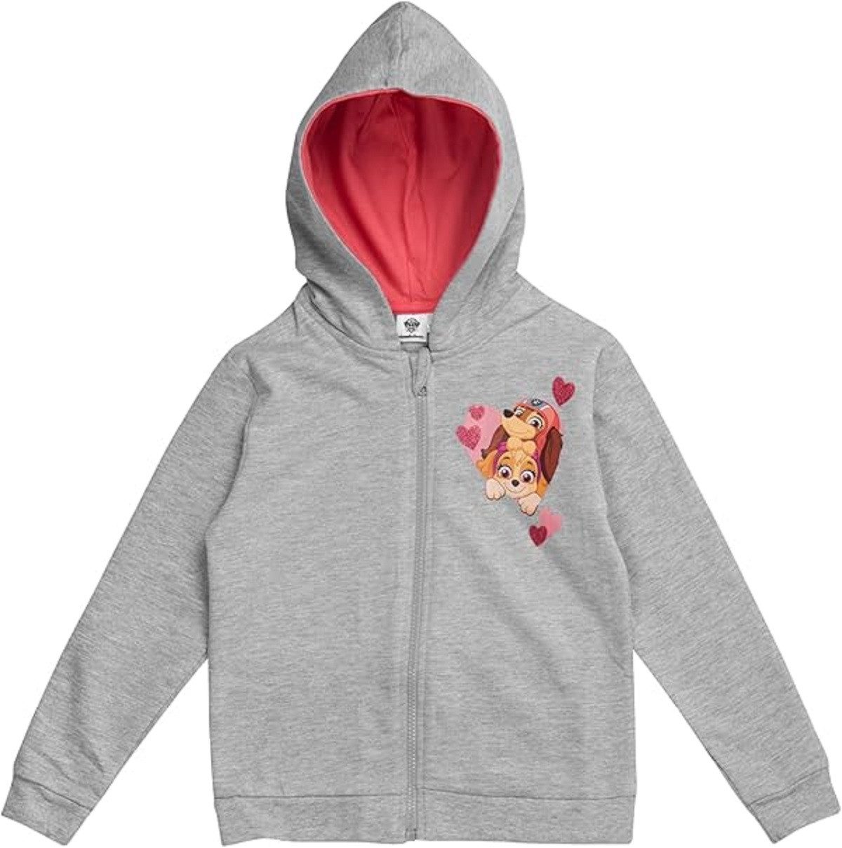 PAW PATROL Hoodie Sweatjacke für Mädchen – Kapuzenpullover mit Reißverschluss für Kinder