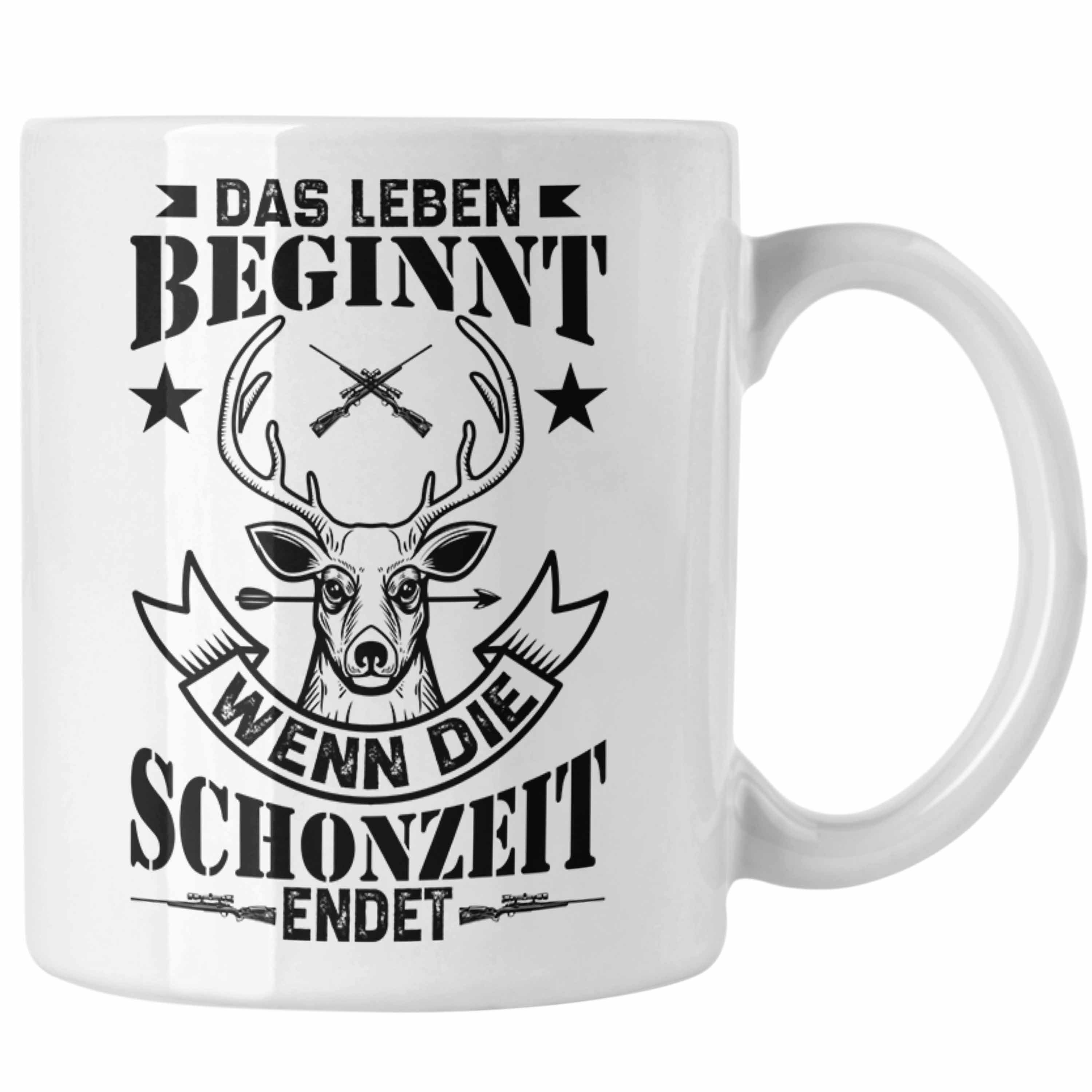 Trendation Tasse Trendation Jäger Tasse Geschenk Lustiger Spruch Das
