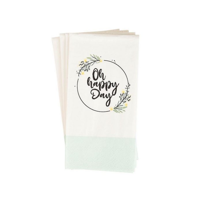 Depot Bilderrahmen-Set Taschentücher Oh Happy Day (Packung) 1x Taschentücher aus Papier L 10.5 Zentimeter B 6 Zentimeter