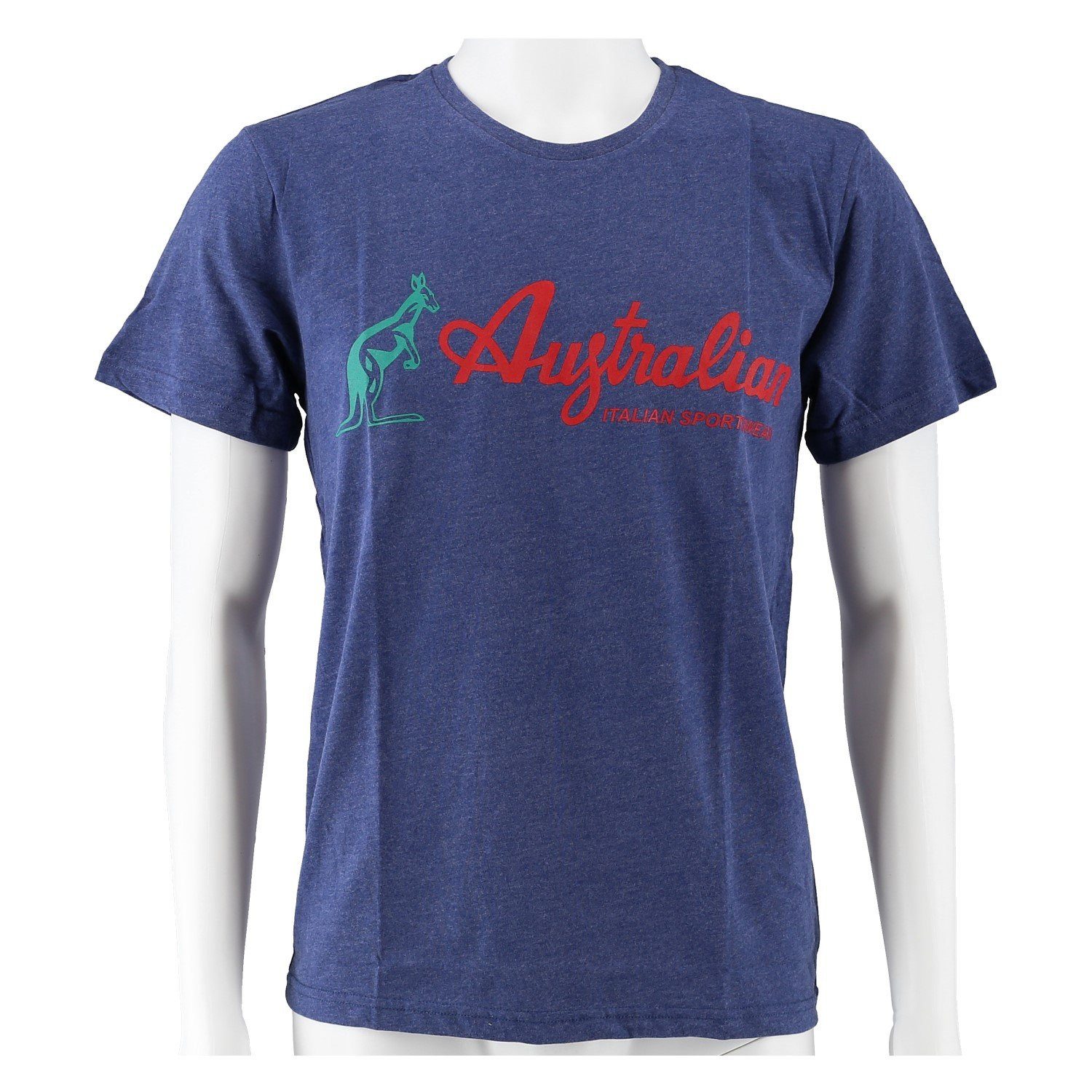 T-Shirt Logo dunkelblau/rot Herren