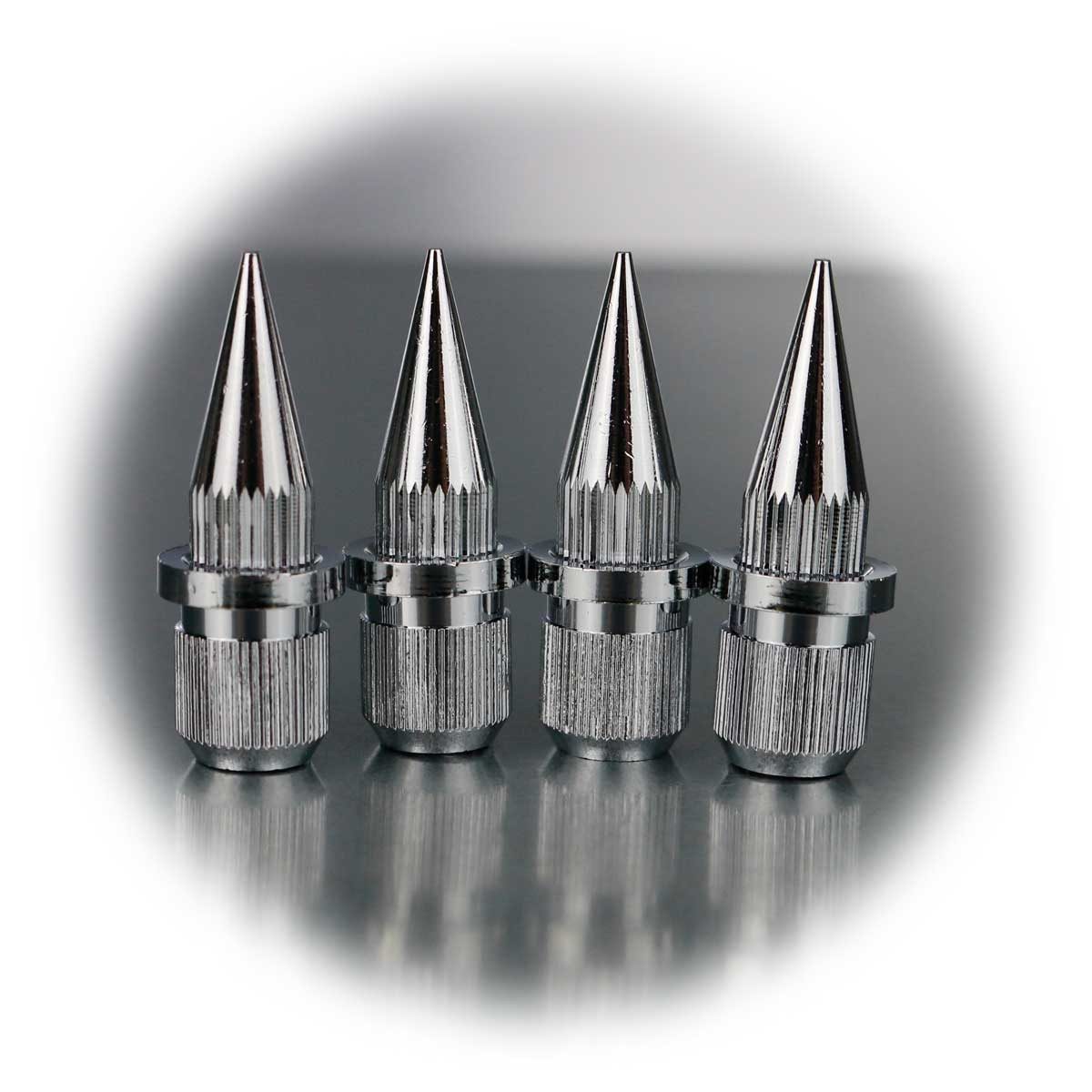 Dynavox Dämpfer Boxenspikes, 4er Set, Chrom silber, Noisekiller