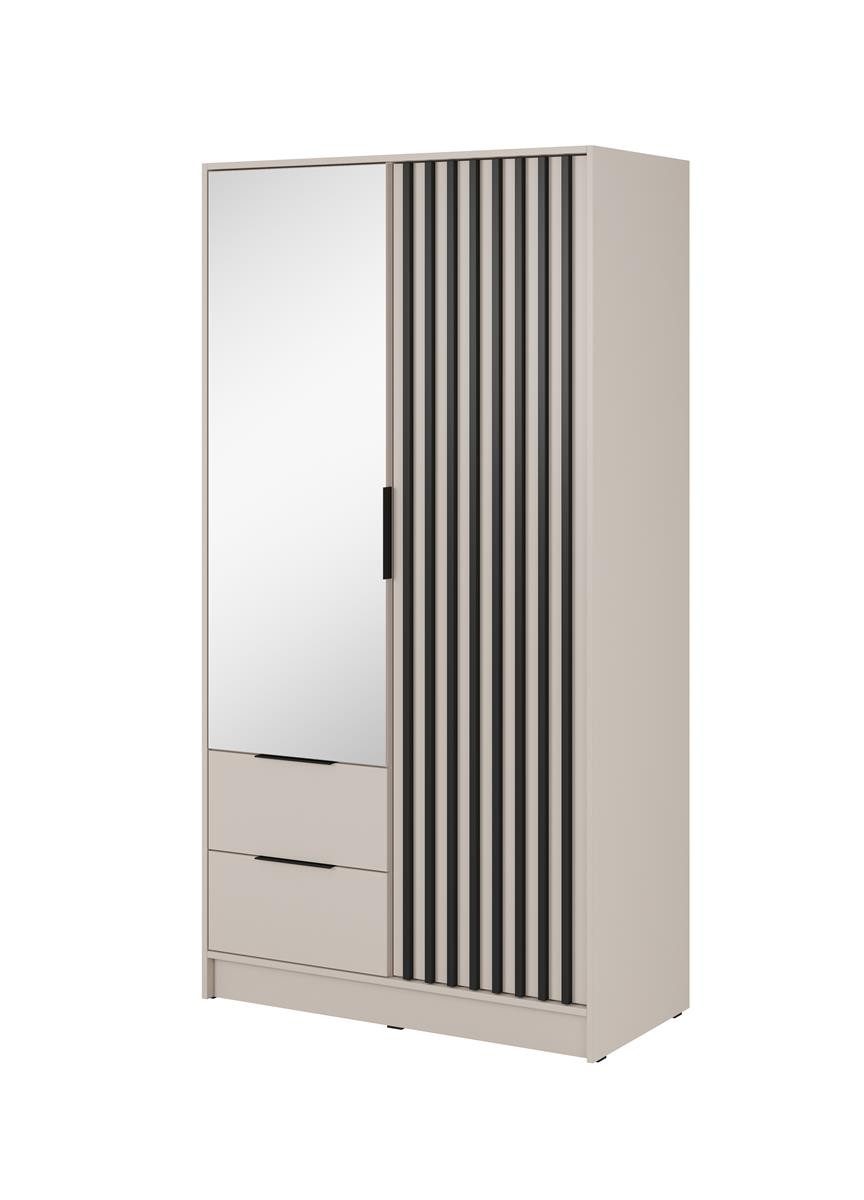 Compleo Kleiderschrank LISA Drehtürenschrank mit Lamellen, günstig online kaufen