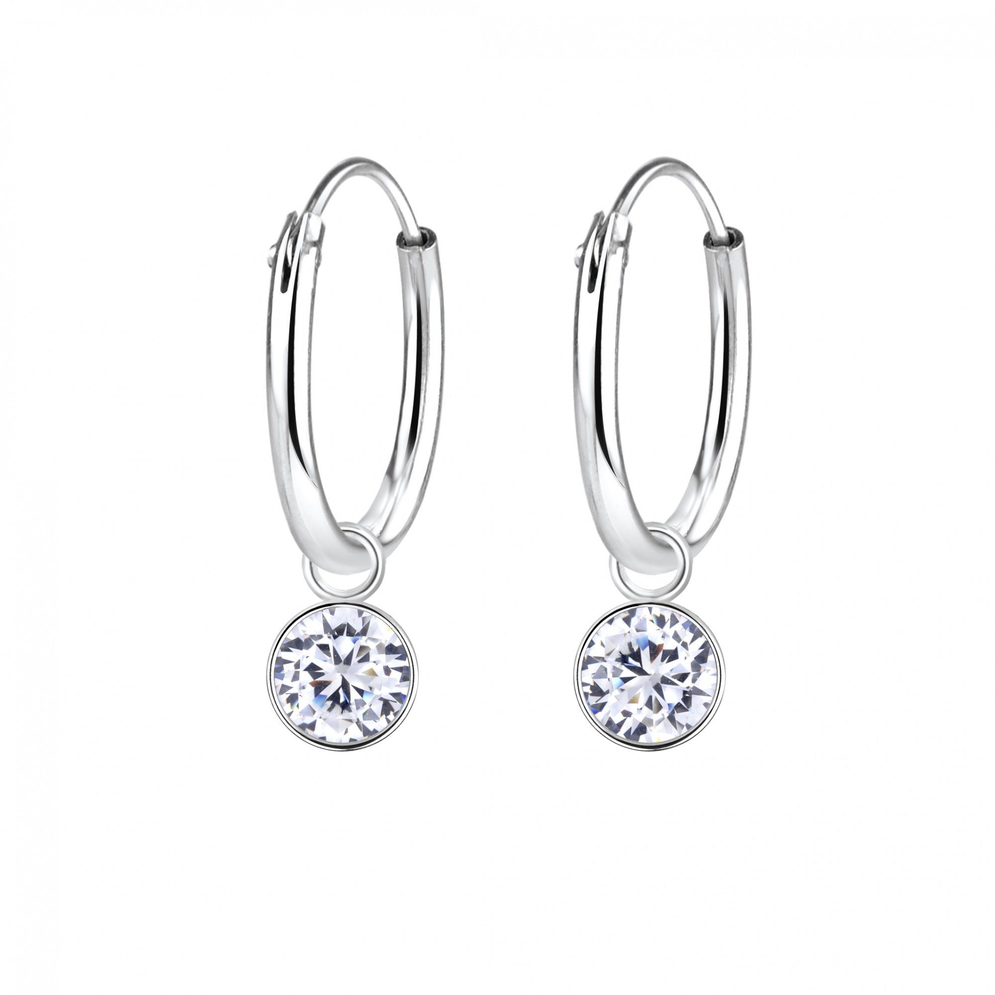 ALEXANDER YORK Paar Ohrhänger CHARM-ZIRKONIA weiß, 2-tlg., 925 Sterling Sil günstig online kaufen