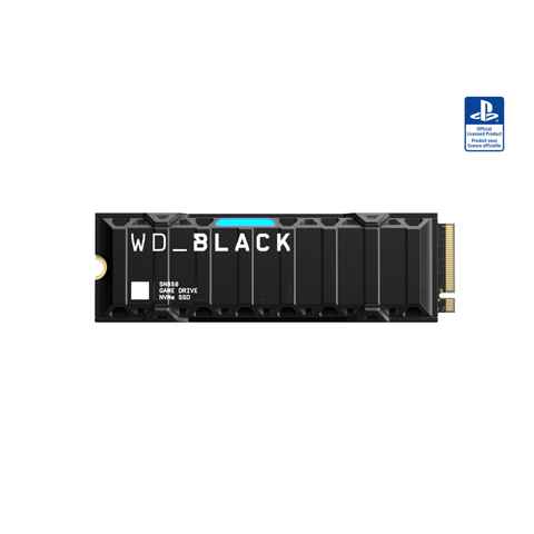 WD_Black SN850 NVMe™ SSD für PS5™-Konsolen mit Heatsink interne Gaming-SSD (1 TB) 7000 MB/S Lesegeschwindigkeit, 5300 MB/S Schreibgeschwindigkeit