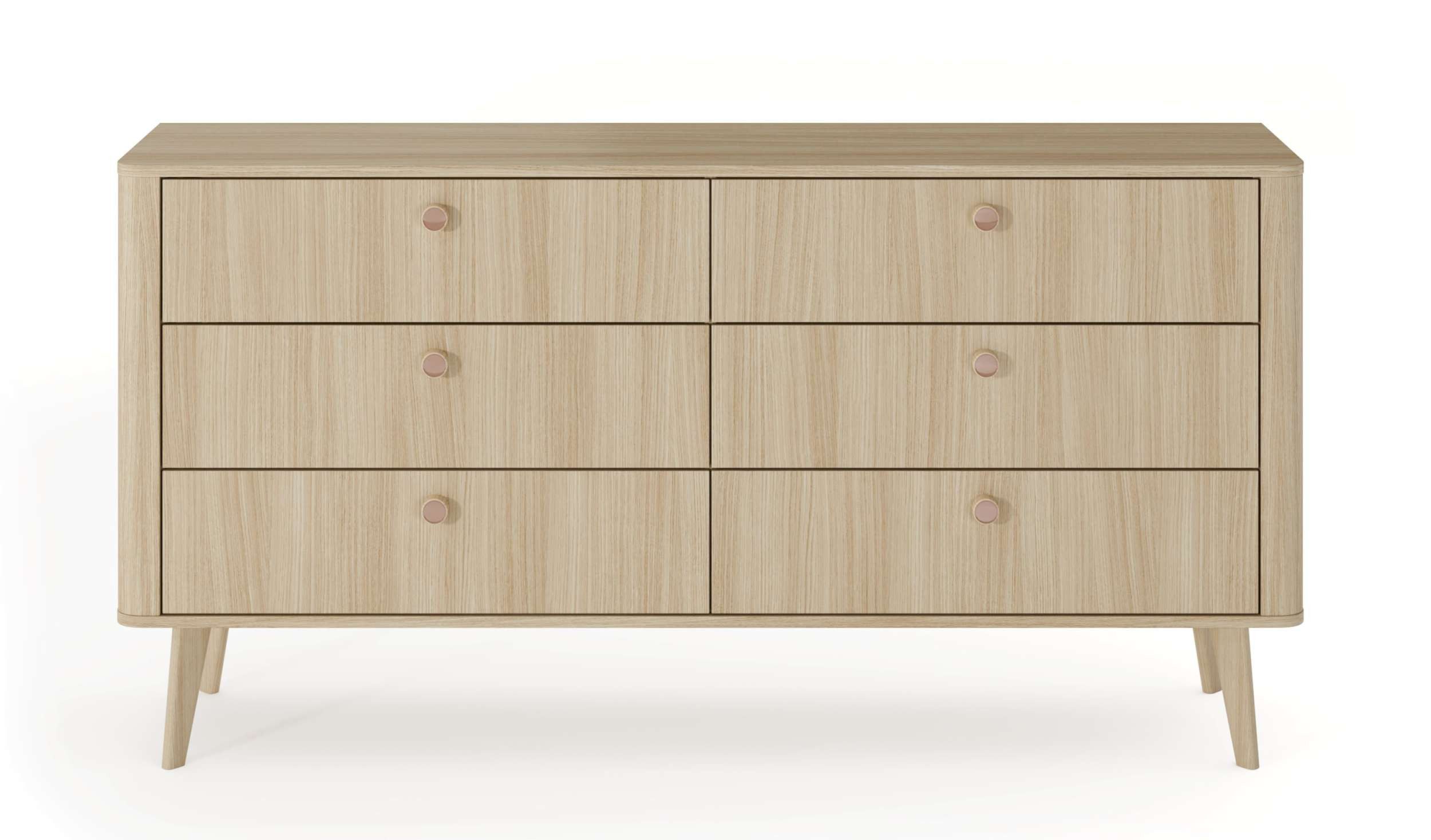 99rooms Kommode Luna (Sideboard, Highboard), Modern Design, mit viel Stauraum, 6 Schubladen