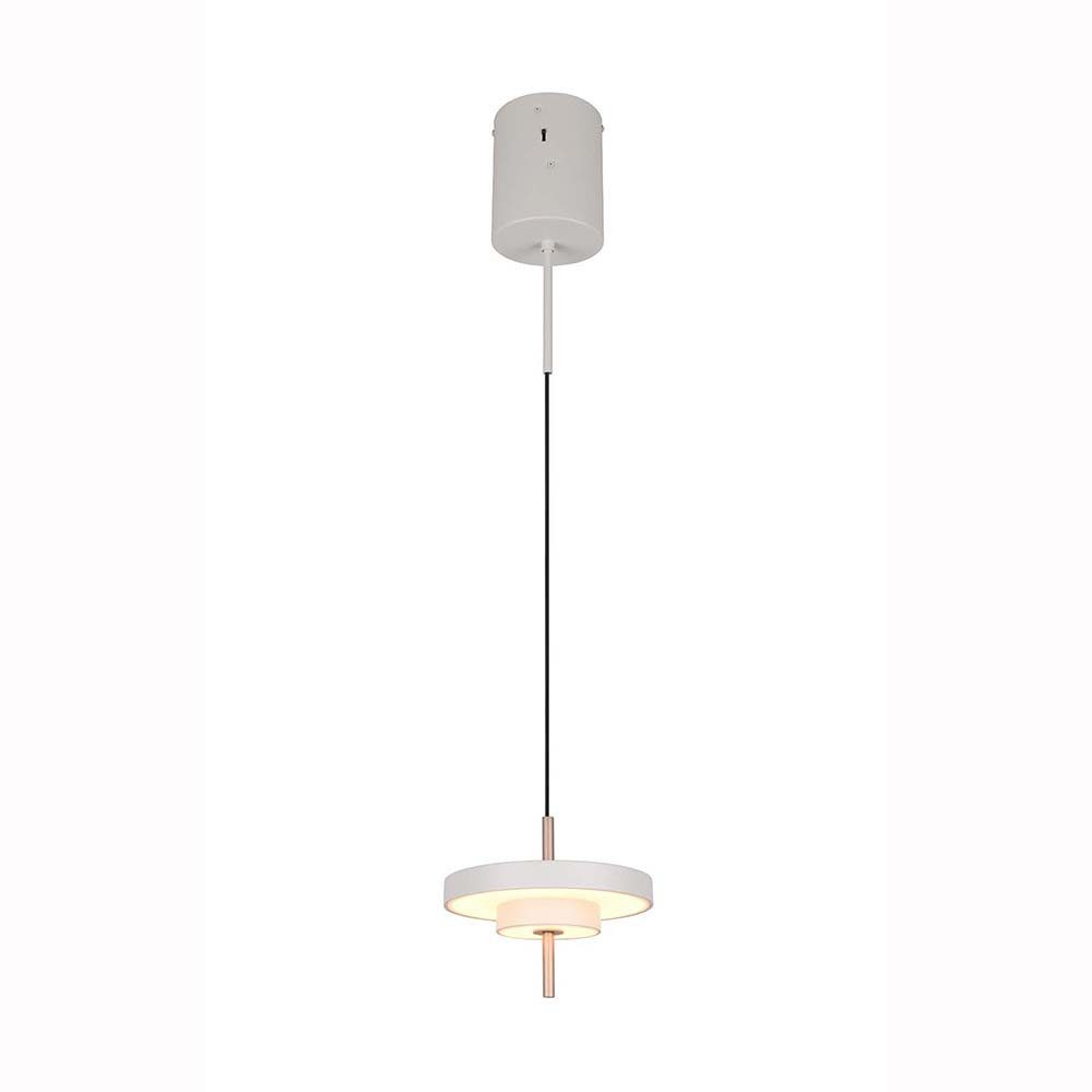 TRIO Leuchten LED-Hängeleuchte, LED-Leuchtmittel fest verbaut, Warmweiß, Neutralweiß, Farbwechsel, Hängeleuchte Pendelleuchte Esszimmerlampe LED Höhenverstellbar CCT