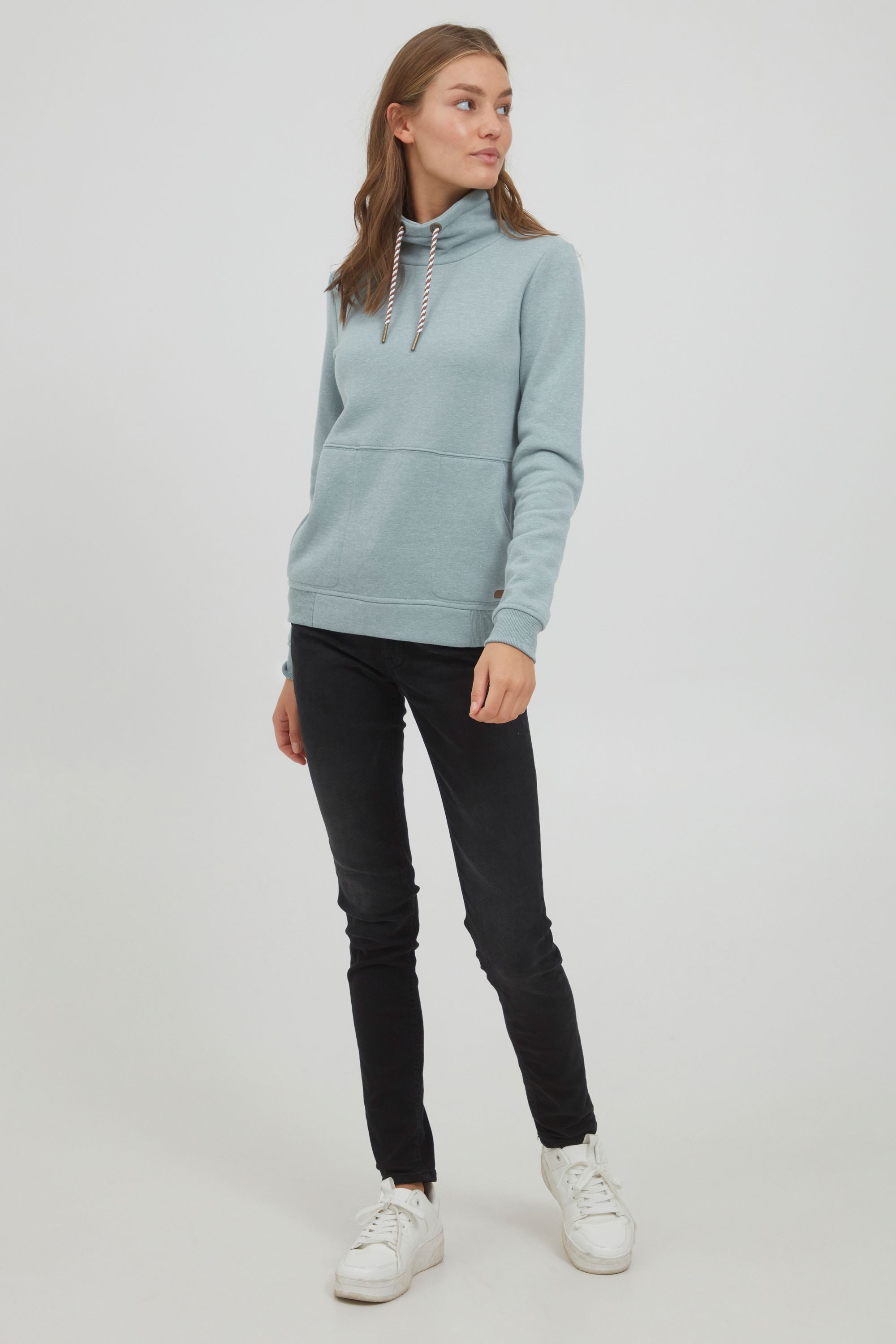 OXMO Hoodie OXVimpa Sweatpullover mit Tube-Kragen und kontrastreichem Korde günstig online kaufen