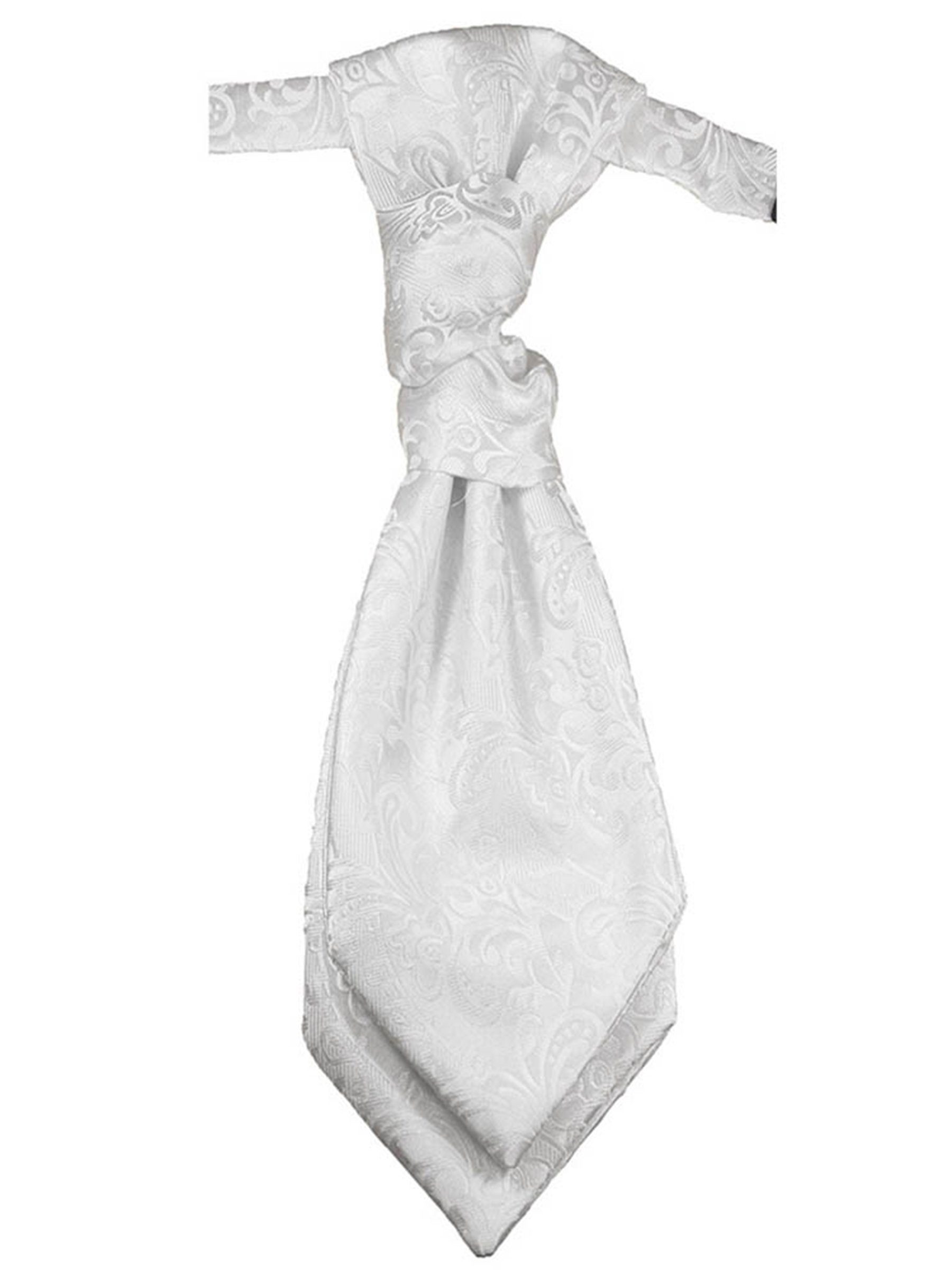 Paul Malone Anzugweste Festliche Kinderweste Jungenweste Kinder Anzug Weste (Set, 3-tlg., mit Weste, Hemd und Plastron) weiß KV43-Plastron