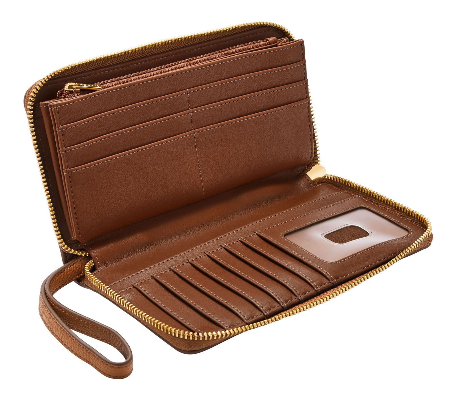 Fossil Geldbörse Zip Around Clutch, aus günstig online kaufen