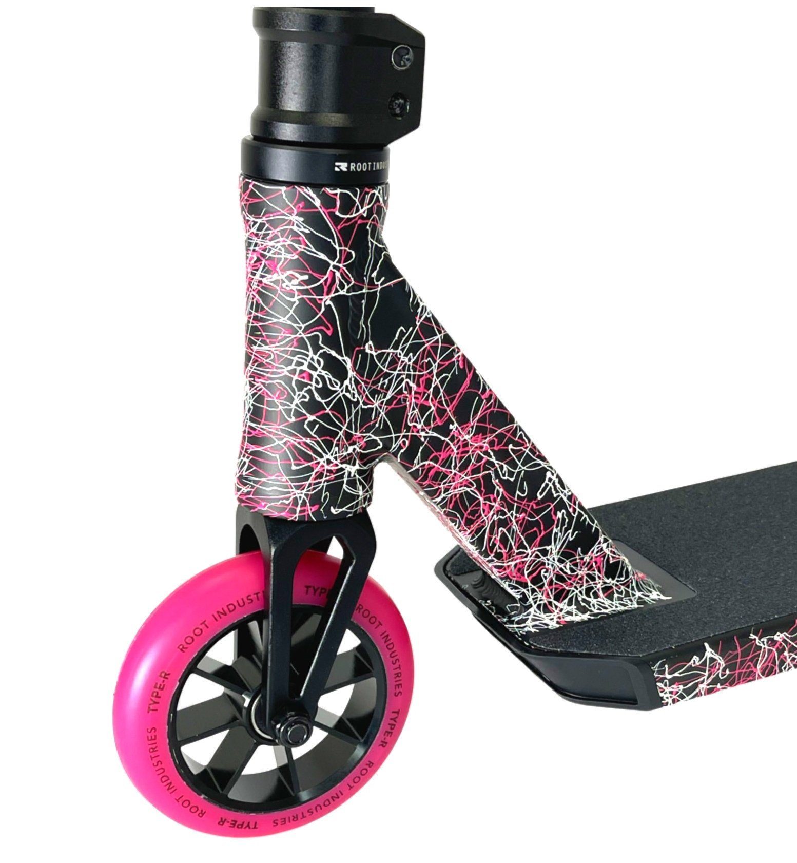 Thumbnail - Root Industries Stuntscooter Root Industries Type R Stunt-Scooter H=82,5cm schwarz/pink/weiß