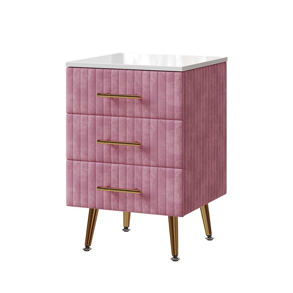 Vicco Nachtschrank Velia, Rosa, 41 x 62 cm mit 3 Schubladen (1-St) günstig online kaufen