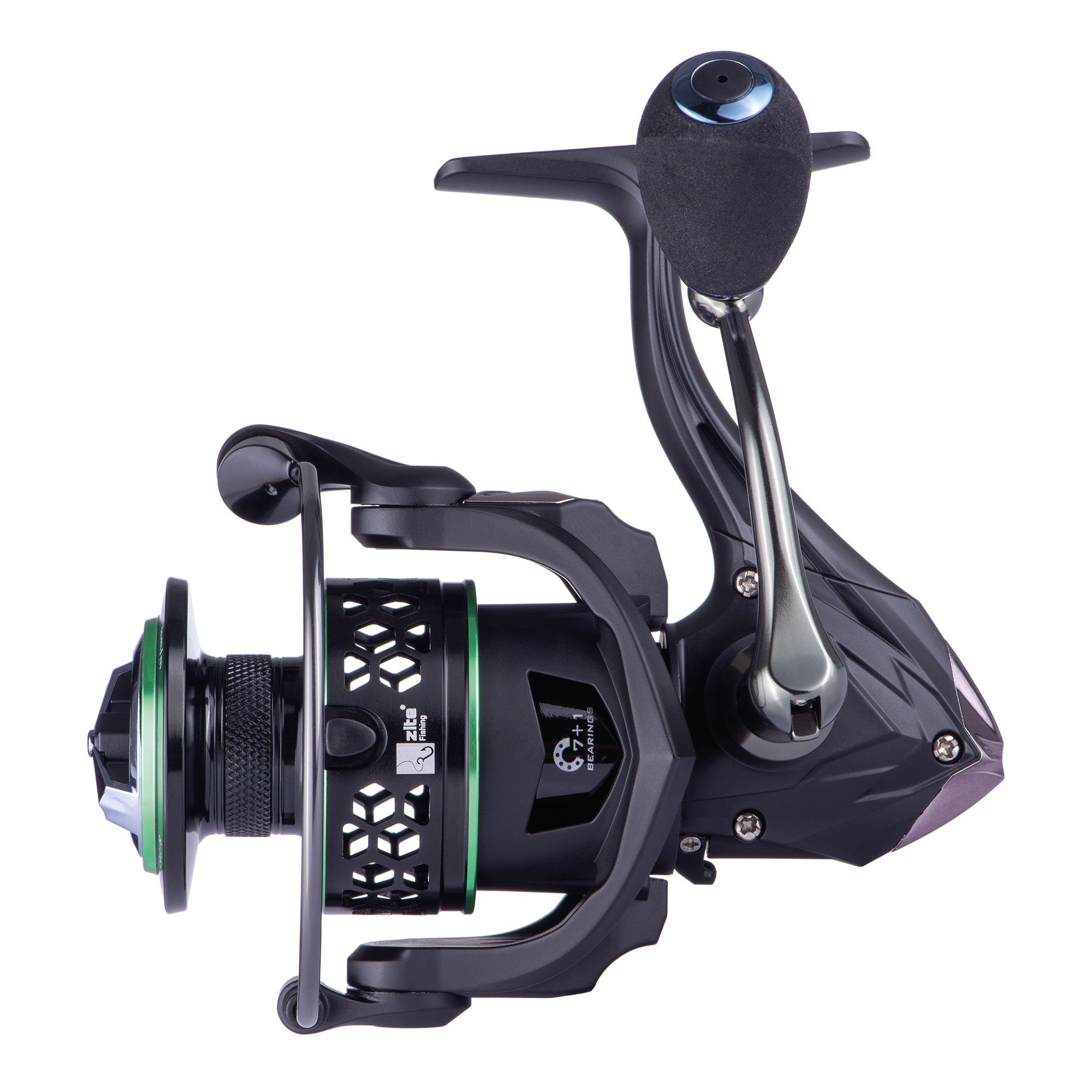 Zite Spinnrolle 3000 7+1 BB Barsch-, Zander- & Hechtrolle mit 2 Aluminiumspulen)