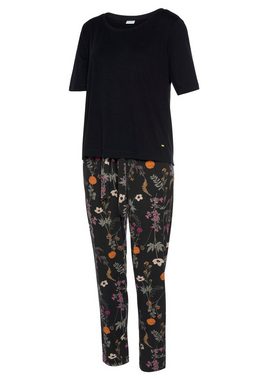 LASCANA Pyjama (2 tlg) mit Wildblumen Muster