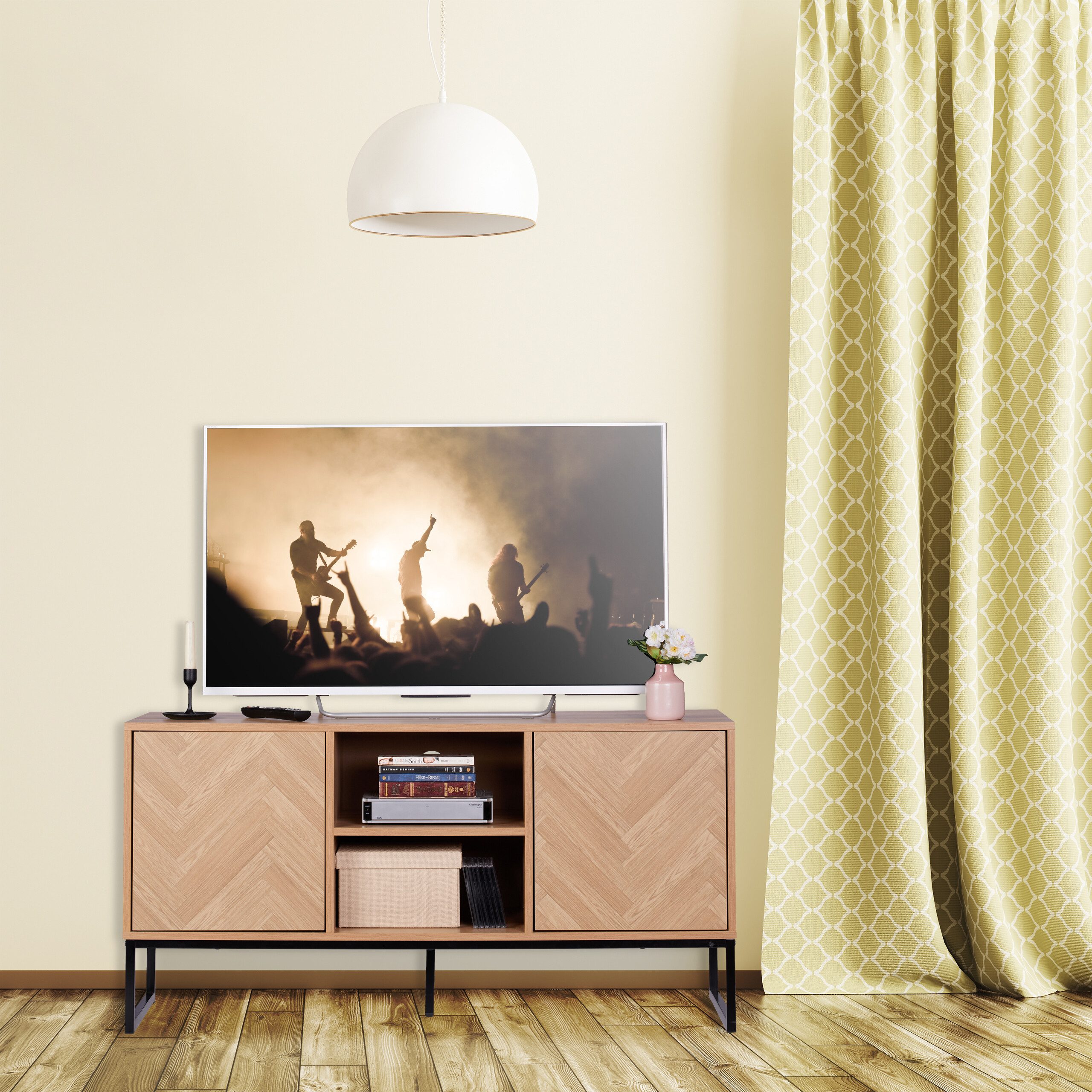 relaxdays TV-Board TV Lowboard Retro-Design günstig online kaufen