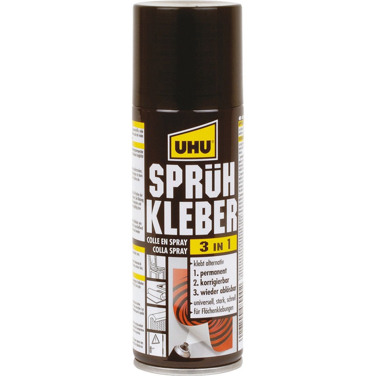 UHU Klebstoff UHU Sprühkleber 3 In 1 Dose Permanent Korrigierbar 200ml günstig online kaufen