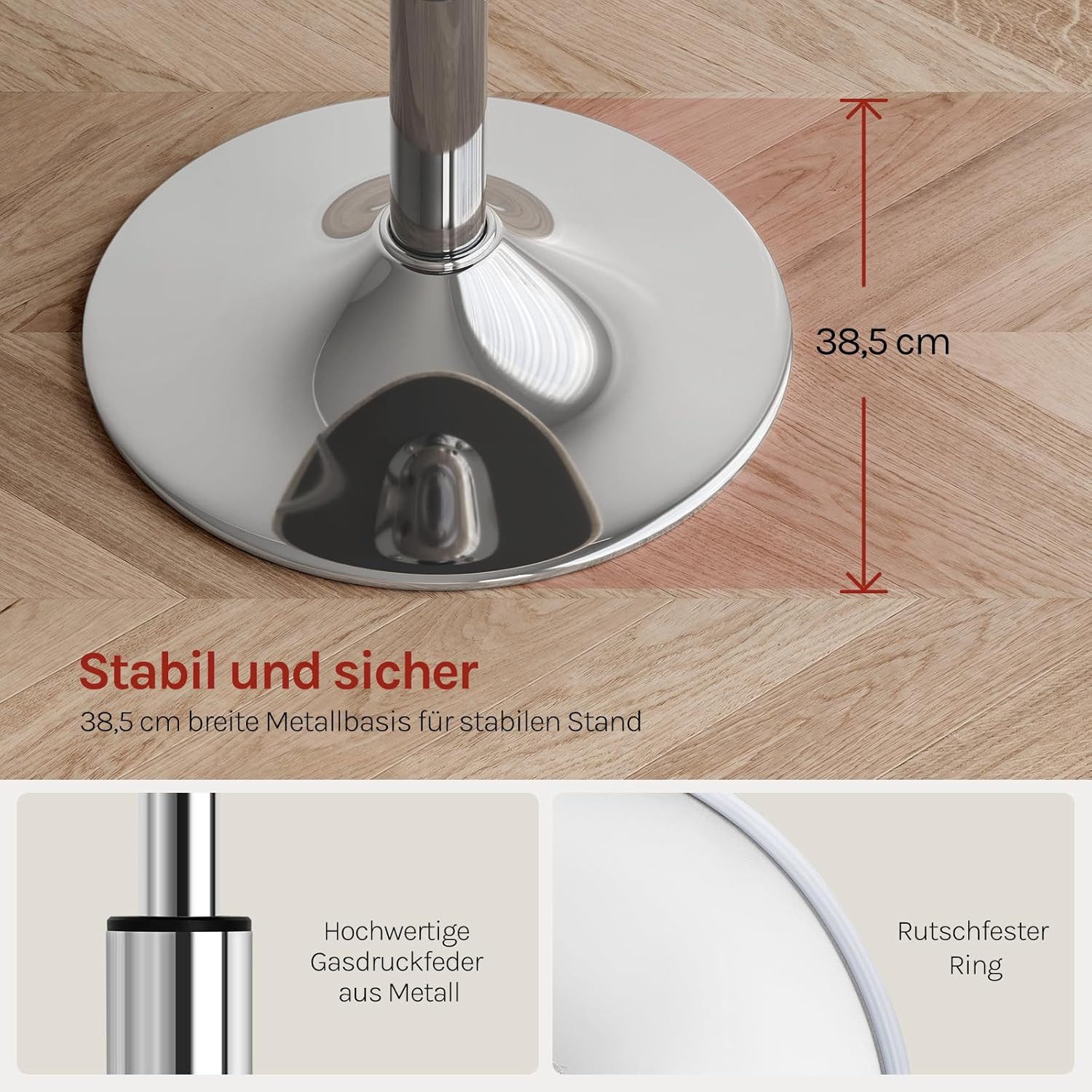 Woltu Drehhocker (1 St), Schminkhocker Samt, höhenverstellbar drehbar