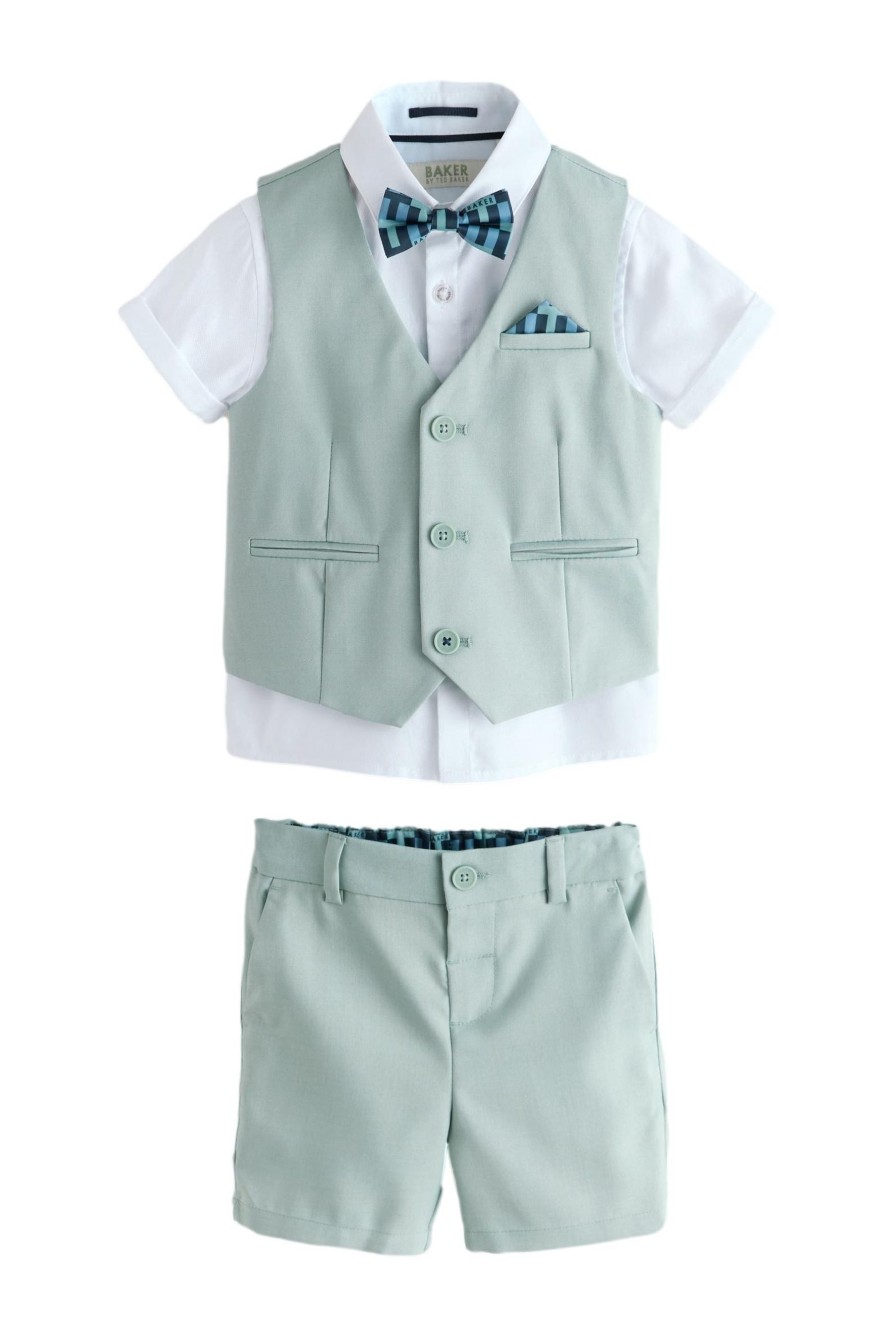 Baker by Ted Baker Kinderanzug Baker by Ted Baker Hemd, Weste und Shorts im Set (4-tlg)