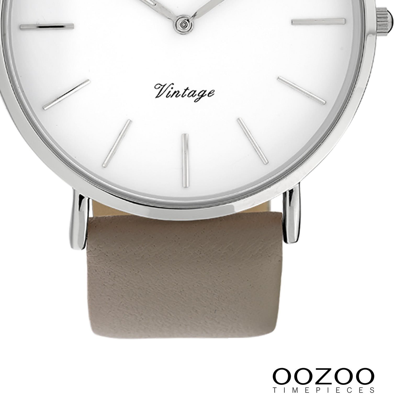 Oozoo Leder, Lederarmband, rund, Quarzuhr Slim 40mm) Armbanduhr Ultra (ca. Fashion-Style OOZOO Damen groß Damenuhr
