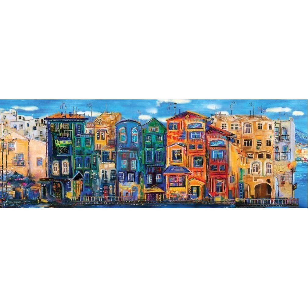 ART PUZZLE Puzzle Panoramapuzzle Bunte Stadt 1000 Teile, Puzzleteile