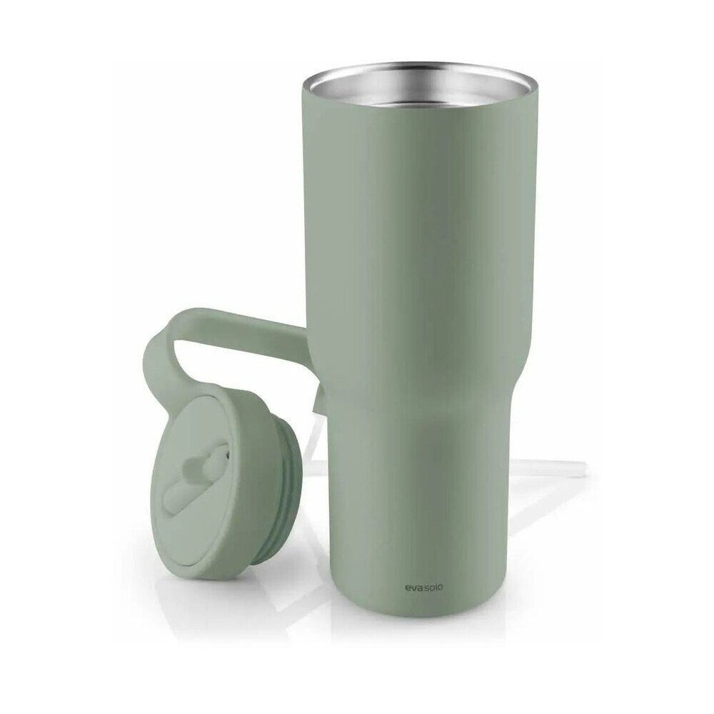 Eva Solo Tumbler-Glas Tumbler 0,9 l Sip’n’go To Go Green Goddess, Edelstahl, Tumbler, Ø9,5cm, Edelstahl, grün