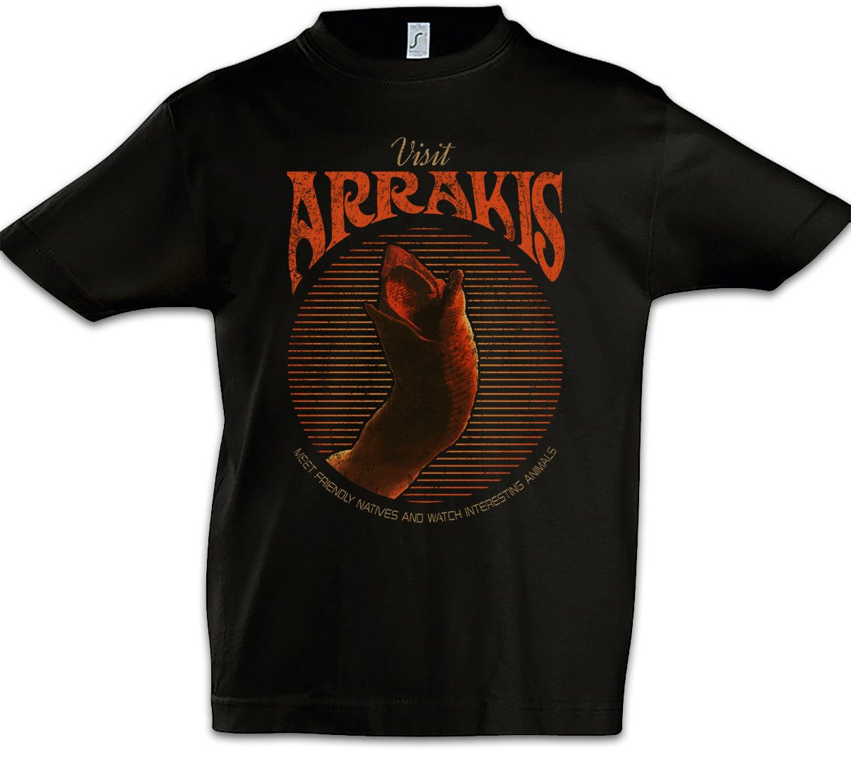 Print-Shirt A Logo House Kinder T-Shirt Science Fiction Sci-Fi Logo Arrakis Symbol
