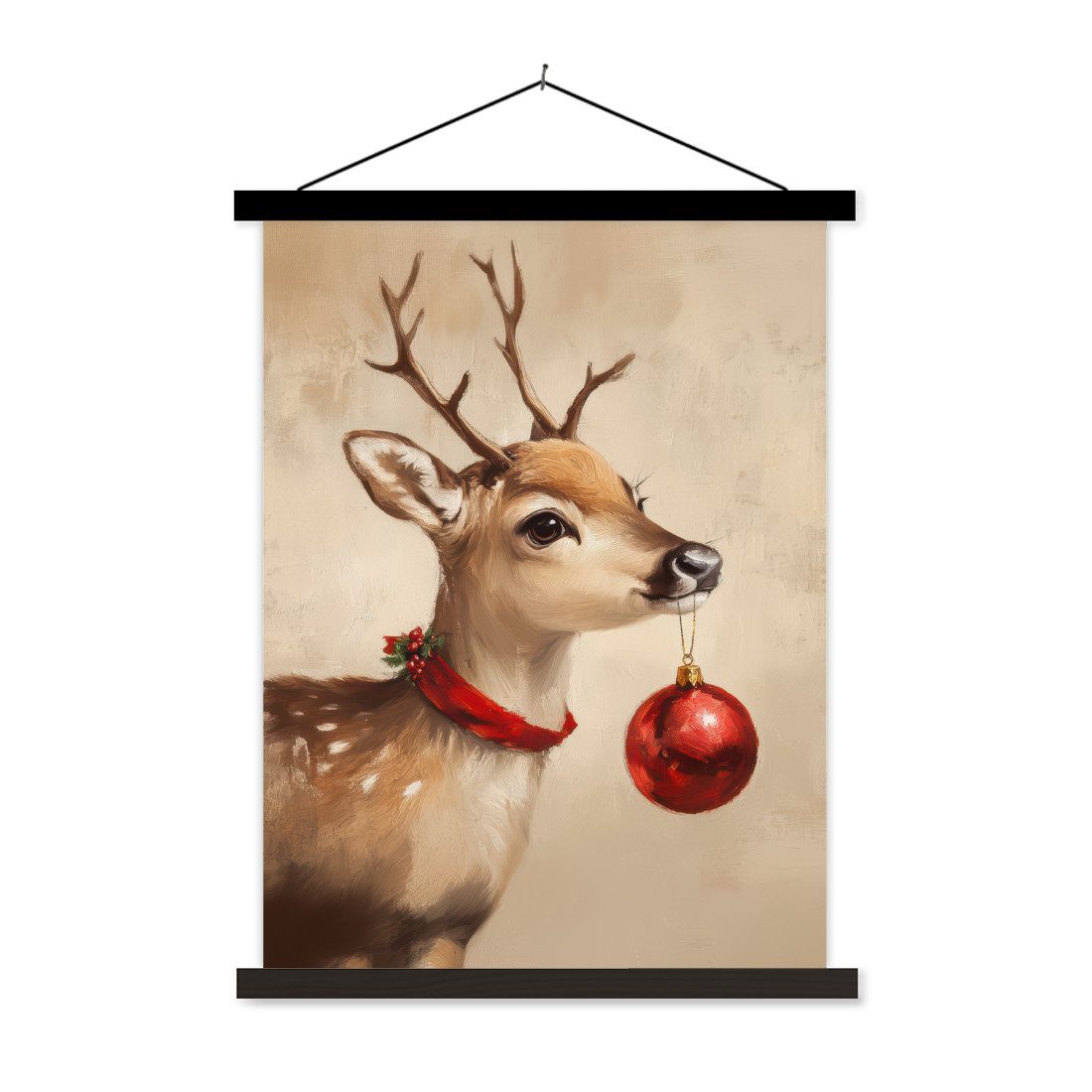 MuchoWow Poster Weihnachten - Hirsch - günstig online kaufen