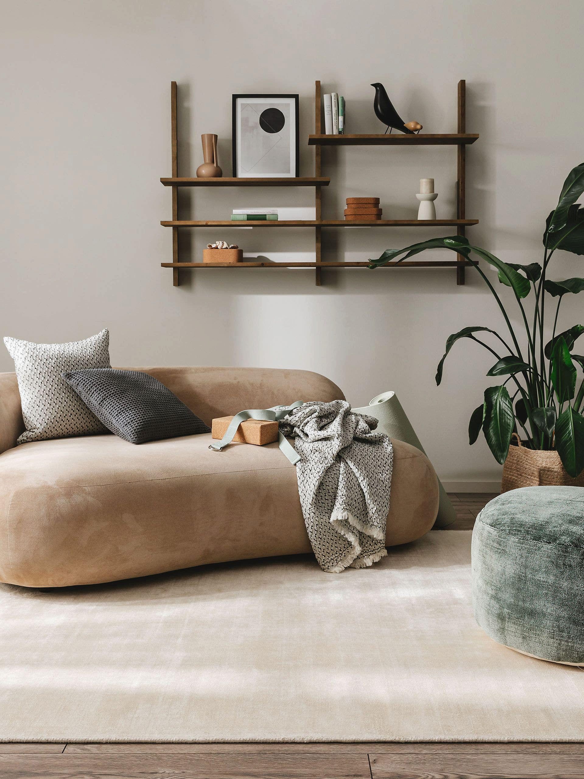 benuta Teppich Nova, rechteckig, Höhe: 6 mm, Viskoseteppich,Teppich Wohnzimmer, Schlafzimmer, Esszimmer, Flur, Cozy