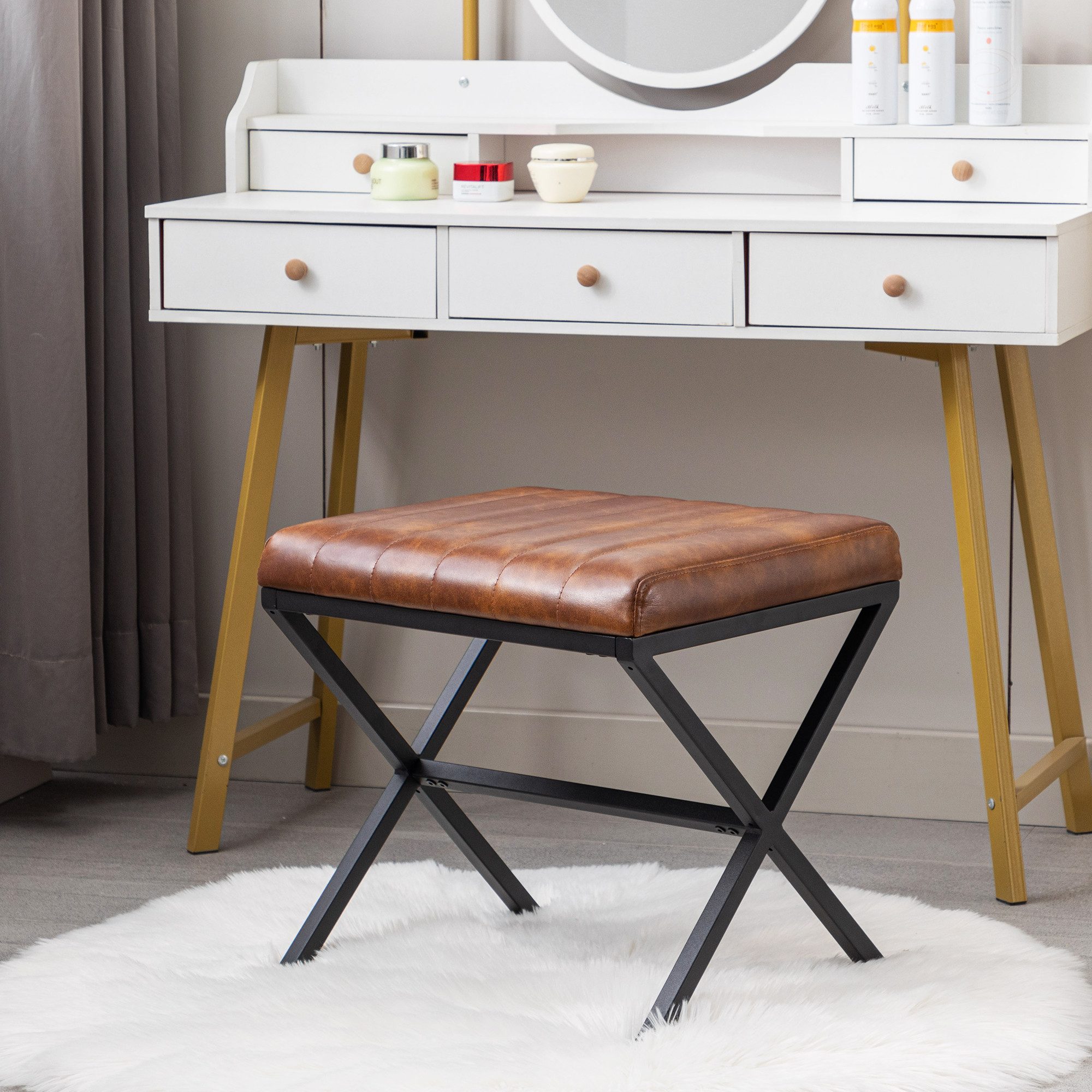 Duhome Hocker (9196A1), Sitzhocker Polsterhocker Fußhocker günstig online kaufen