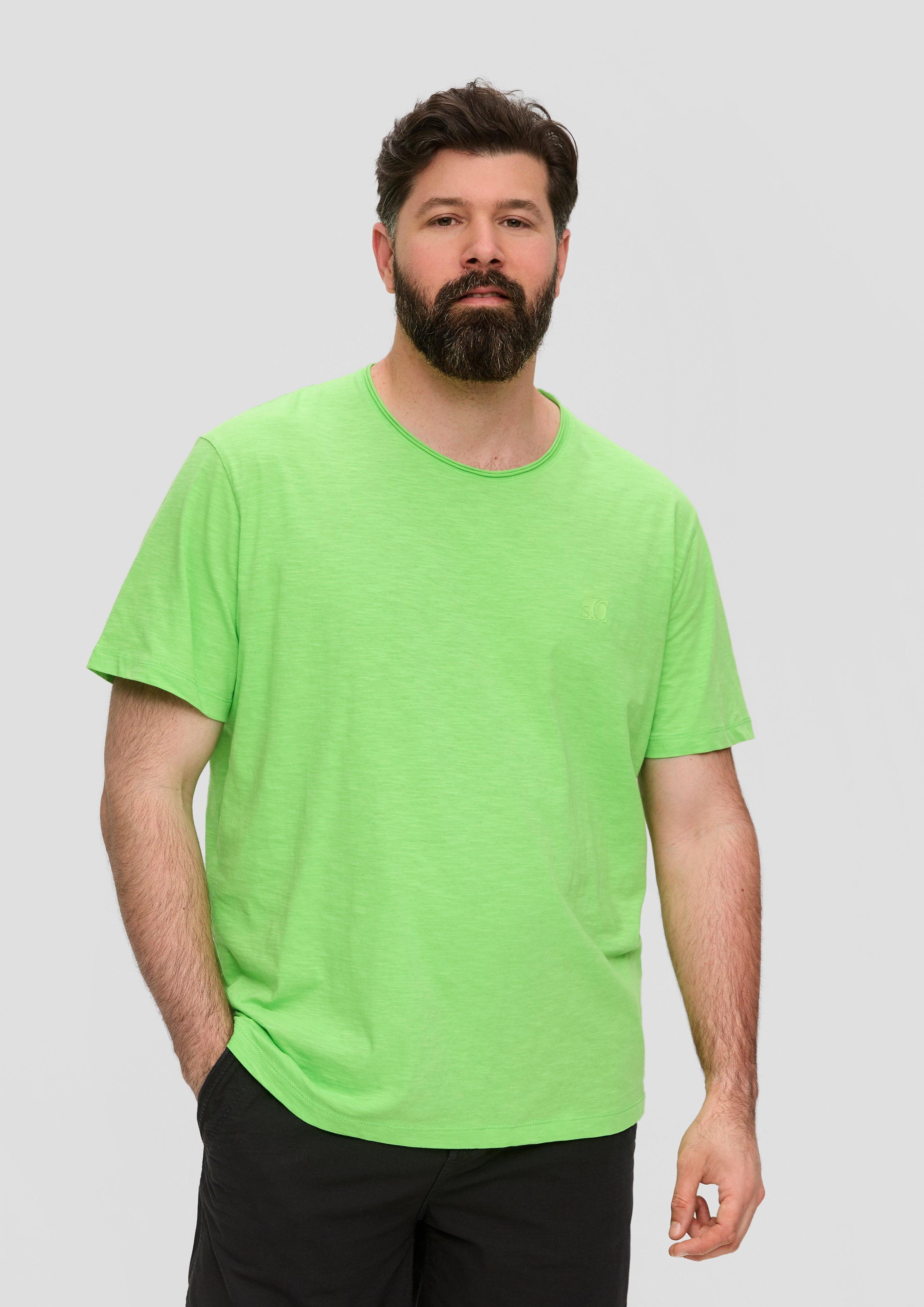 s.Oliver Kurzarmshirt T-Shirt aus Baumwoll-Jersey mit günstig online kaufen