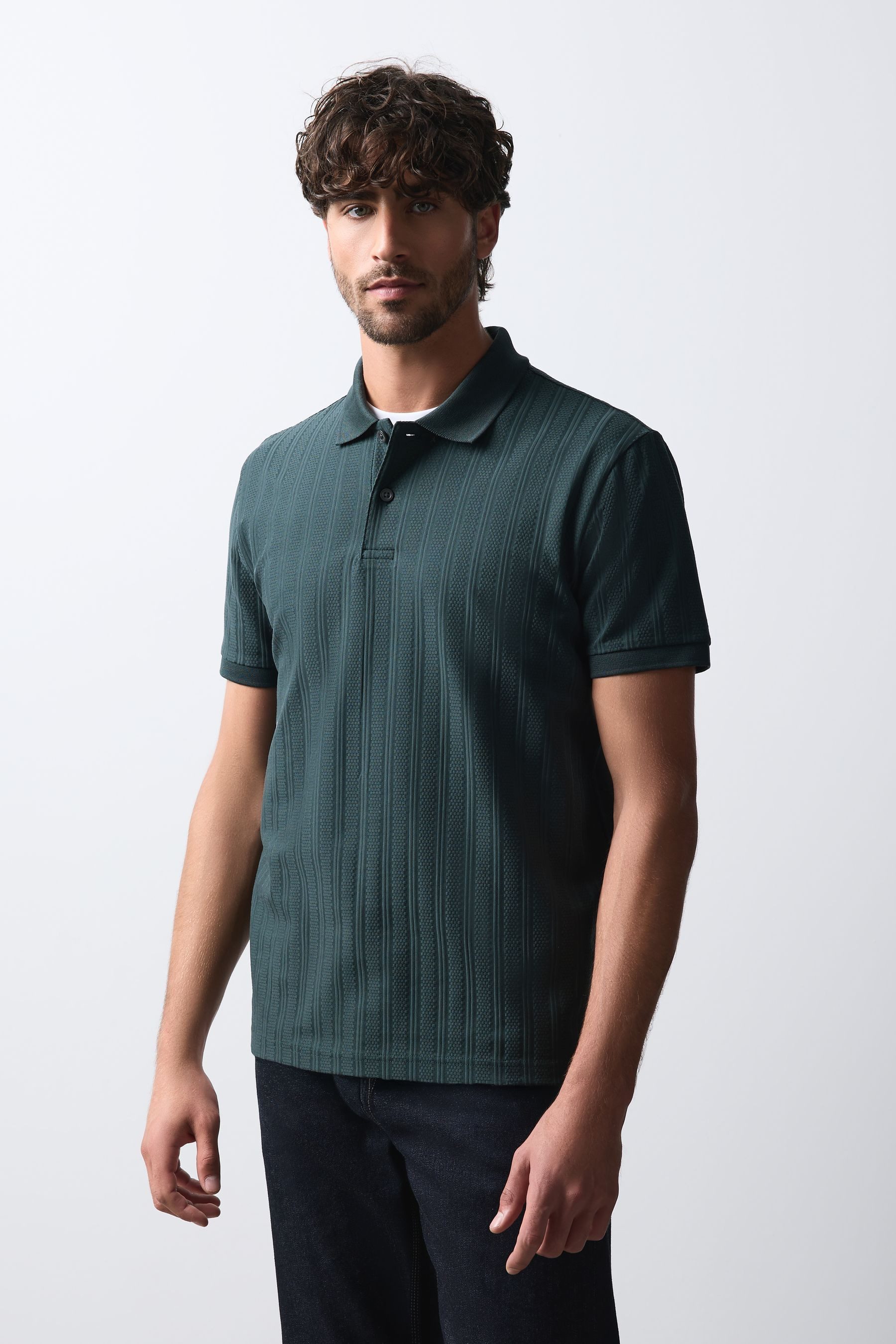 Next Poloshirt Edles Regular Fit Poloshirt mit 1/4-Reißverschluss (1-tlg) – Bild 4 von 5