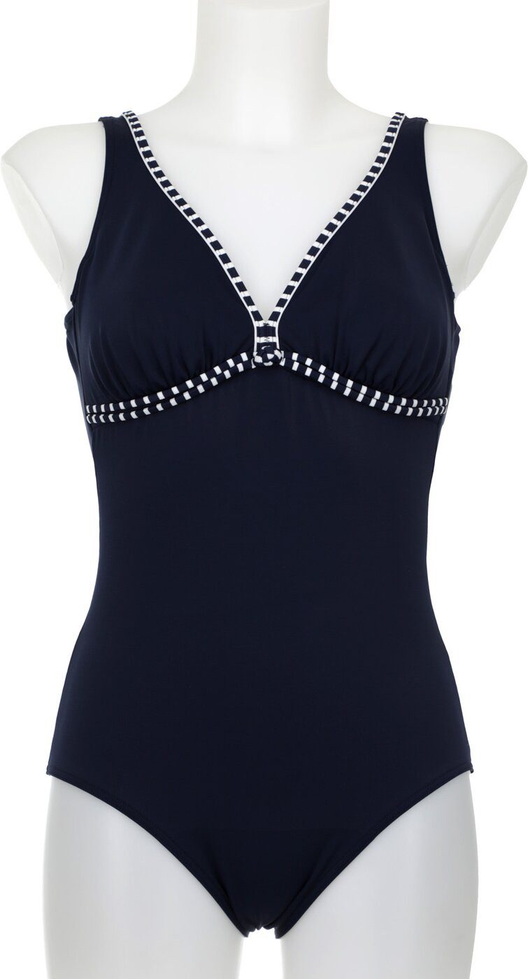 Sunmarin Badeanzug Badeanzug blau/weiß