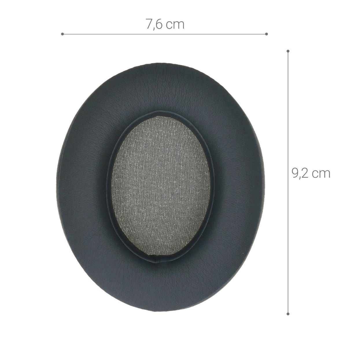 kwmobile 2x Ohr Polster für Beats Studio 2 / 3 Wireless Ohrpolster (Ohrpolster Kopfhörer - Kunstleder Polster für Over Ear Headphones) – Bild 4 von 5