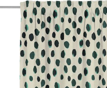 Vorhang Dots, Adam, Multifunktionsband (1 St), blickdicht, Jacquard, nachhaltige Materialien