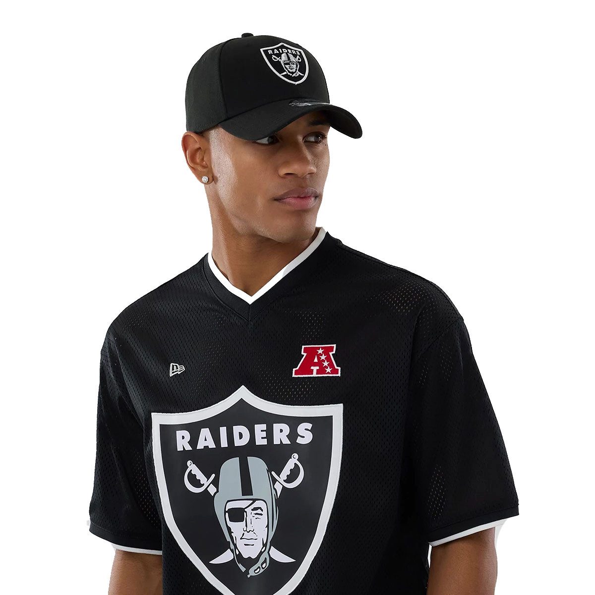 New Era T-Shirt Mesh Oversized NFL Las Vegas Raiders Logo