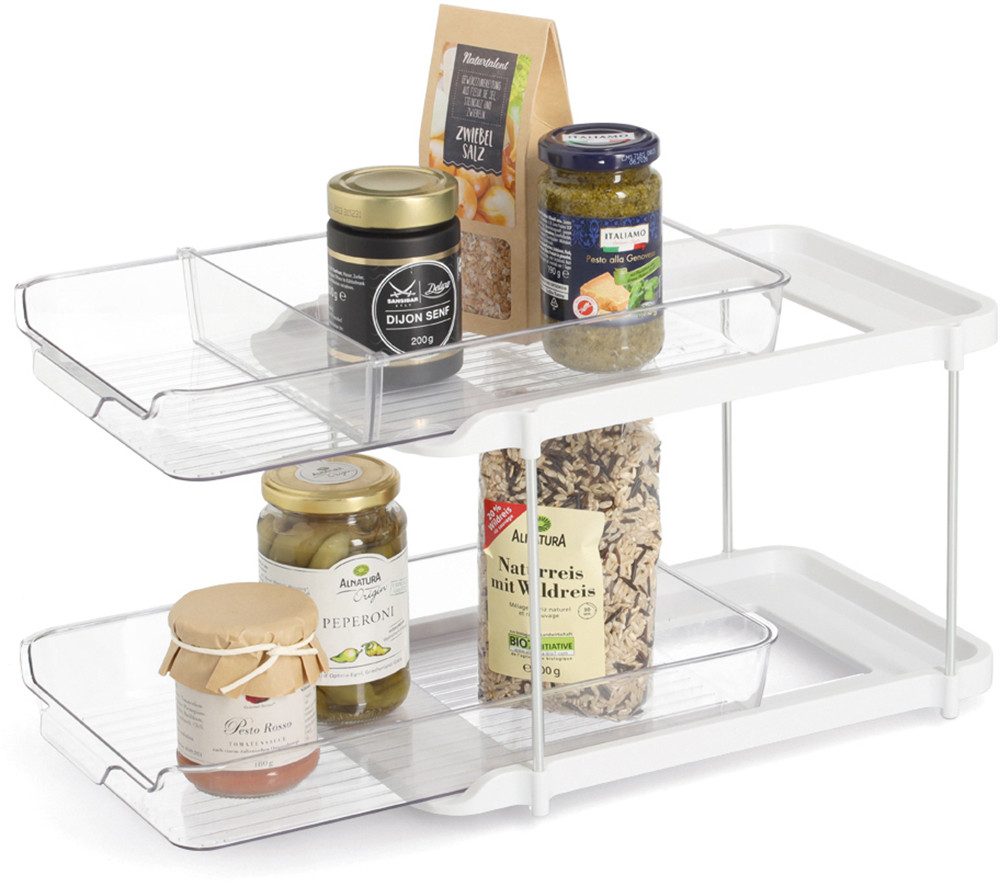 Zeller Present Standregal Etagenregal, Kunststoff, mit Schiebesystem, pfleg günstig online kaufen