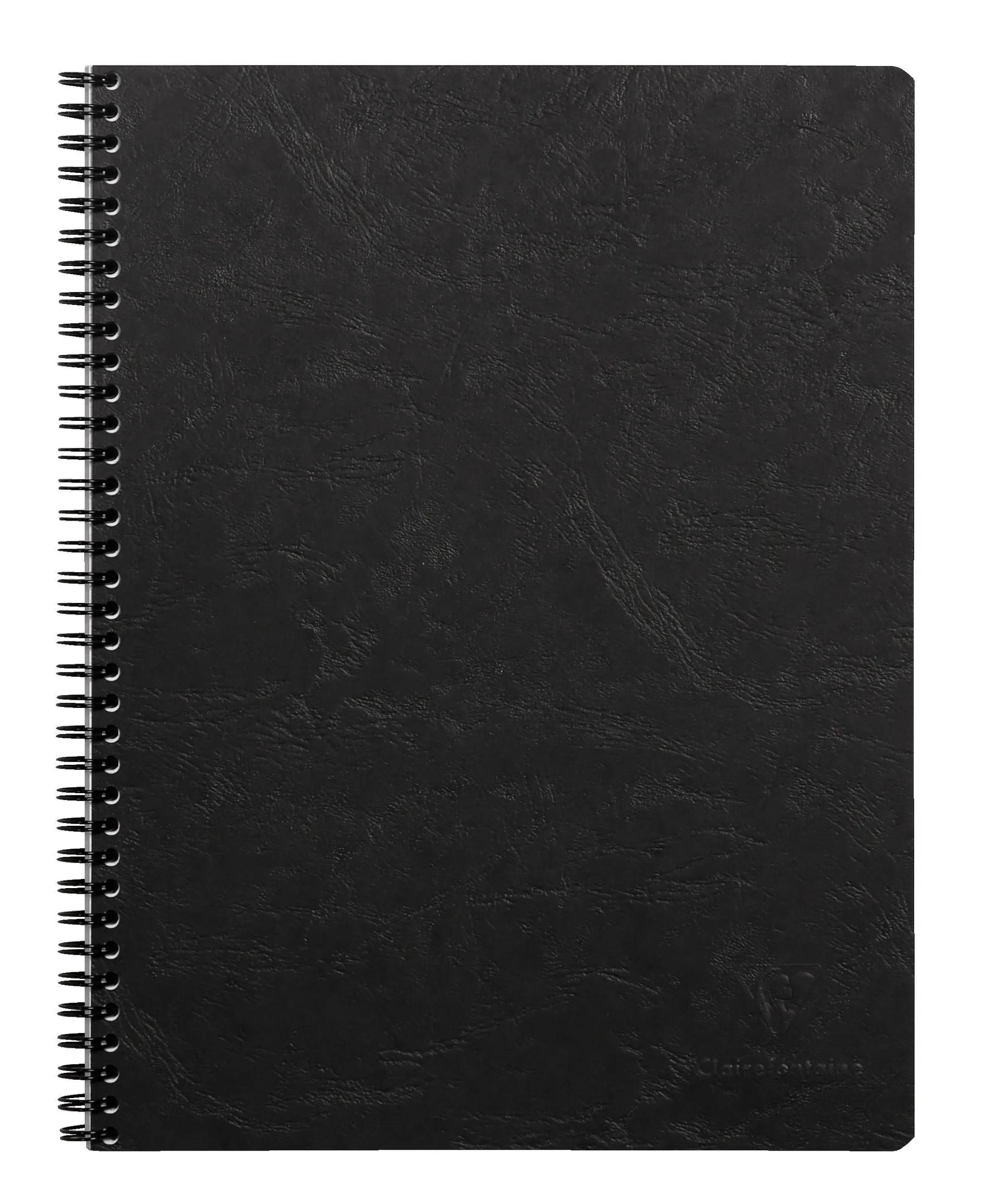 CLAIREFONTAINE Notizbuch 5x Age Bag Collegeblock A4+ 80 Blatt kar. Schwarz 782521C, Heft, Notizbuch