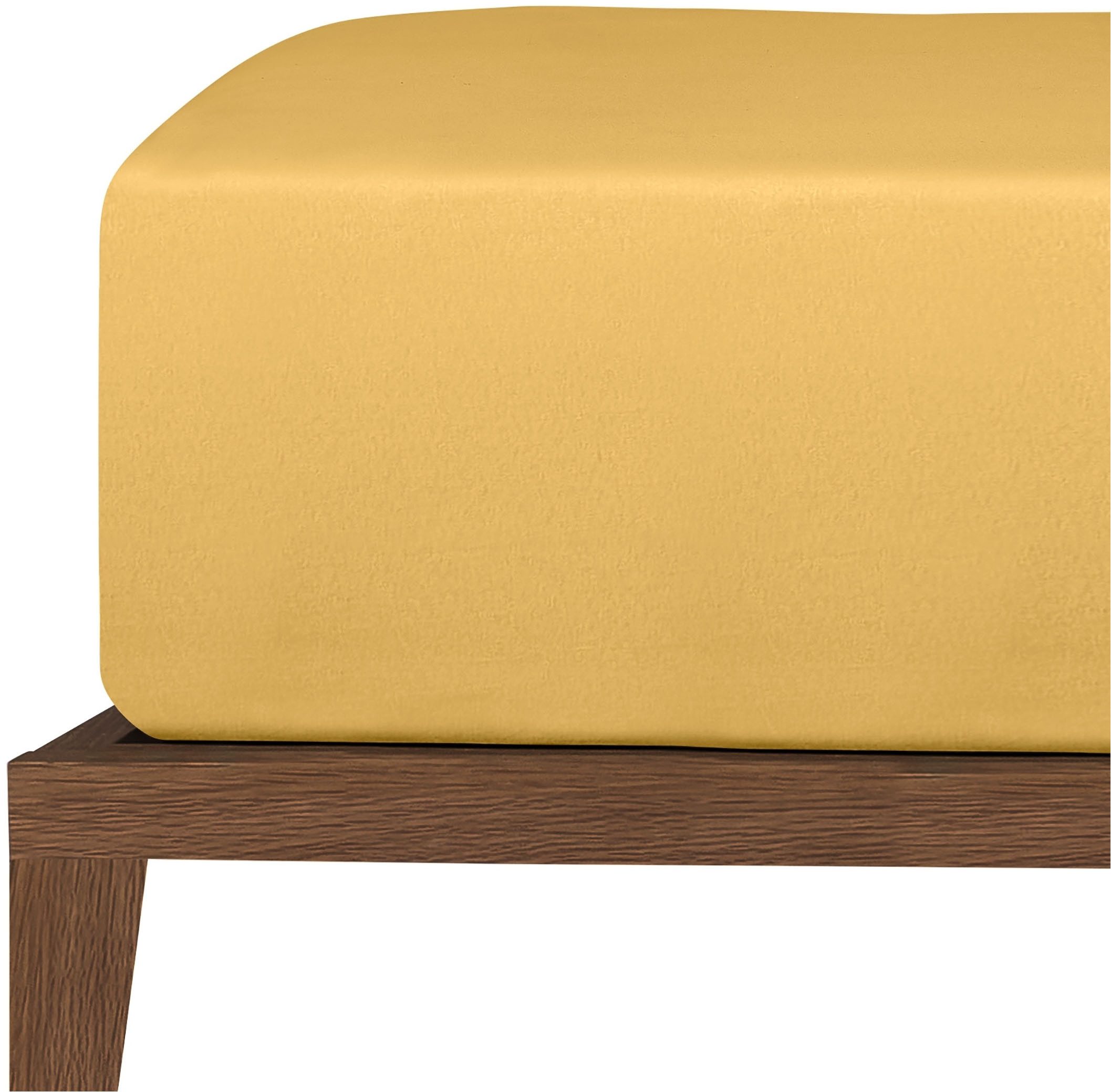 uncover by SCHIESSER Spannbettlaken New Jersey aus 100% Baumwolle, Jersey, Gummizug: rundum, (1 Stück), Made in Green