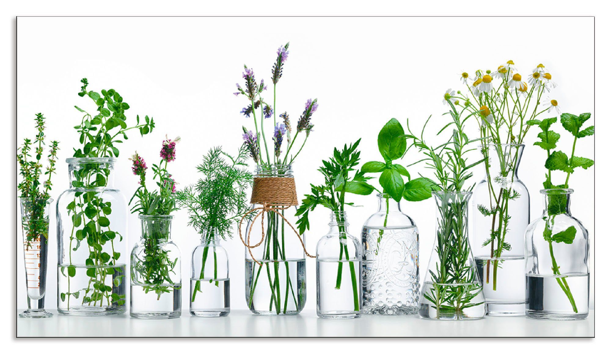 Artland Küchenrückwand "Öle mit Kräutern", (1 tlg.), Alu Spritzschutz mit K günstig online kaufen