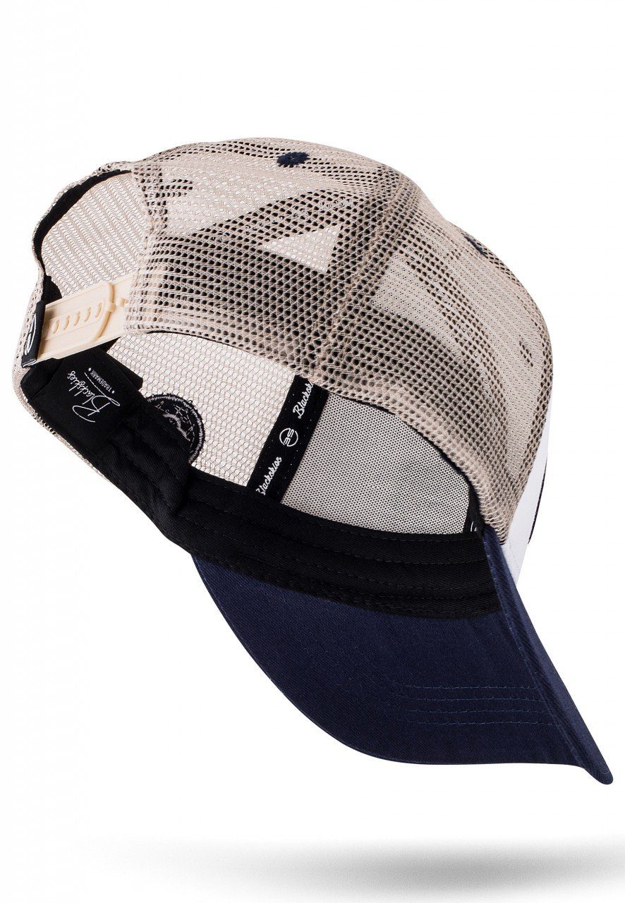 Blackskies Baseball Cap Race Baseball Cap Weiß-Navyblau-Sand